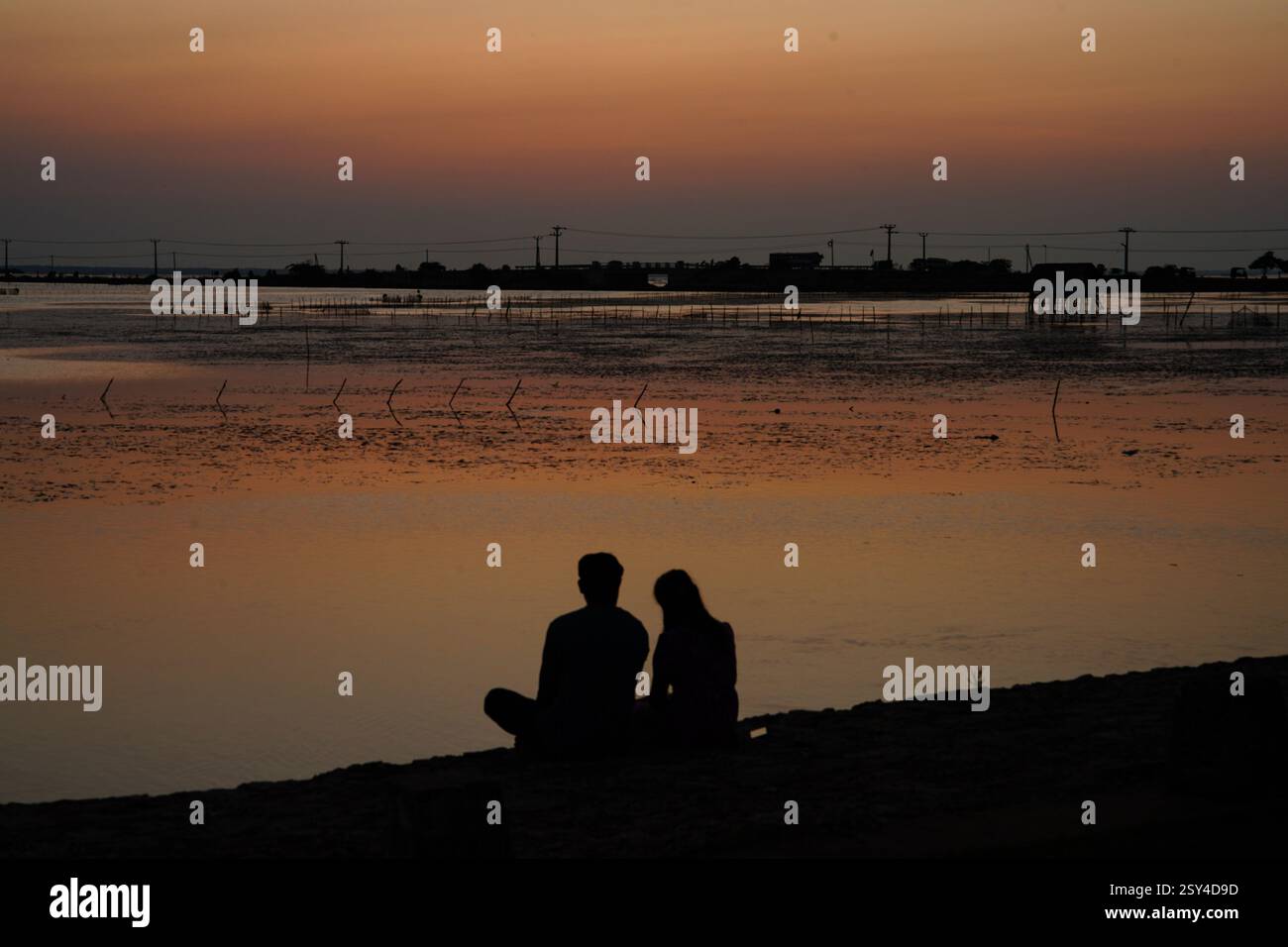 Jaffna. Februar 2025. Dieses am 22. Februar 2025 aufgenommene Foto zeigt die Küstenlandschaft in Jaffna, Sri Lanka. Jaffna liegt im Norden Sri Lankas und ist eine Küstenstadt, die während eines langen Bürgerkriegs schwer verwüstet wurde. Heute haben die Menschen hier ein neues Leben aufgenommen. Quelle: Wu Yue/Xinhua/Alamy Live News Stockfoto