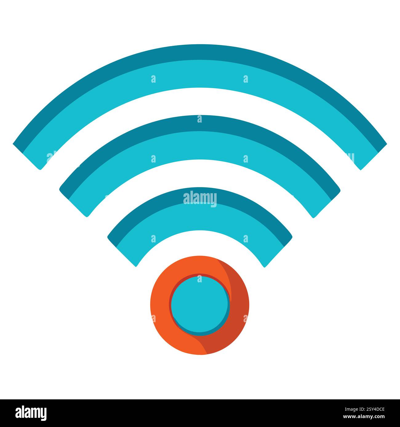 Symbol Für Wi-Fi-Signal – Symbol Für Die Drahtlose Internetverbindung Des Vektors Stock Vektor