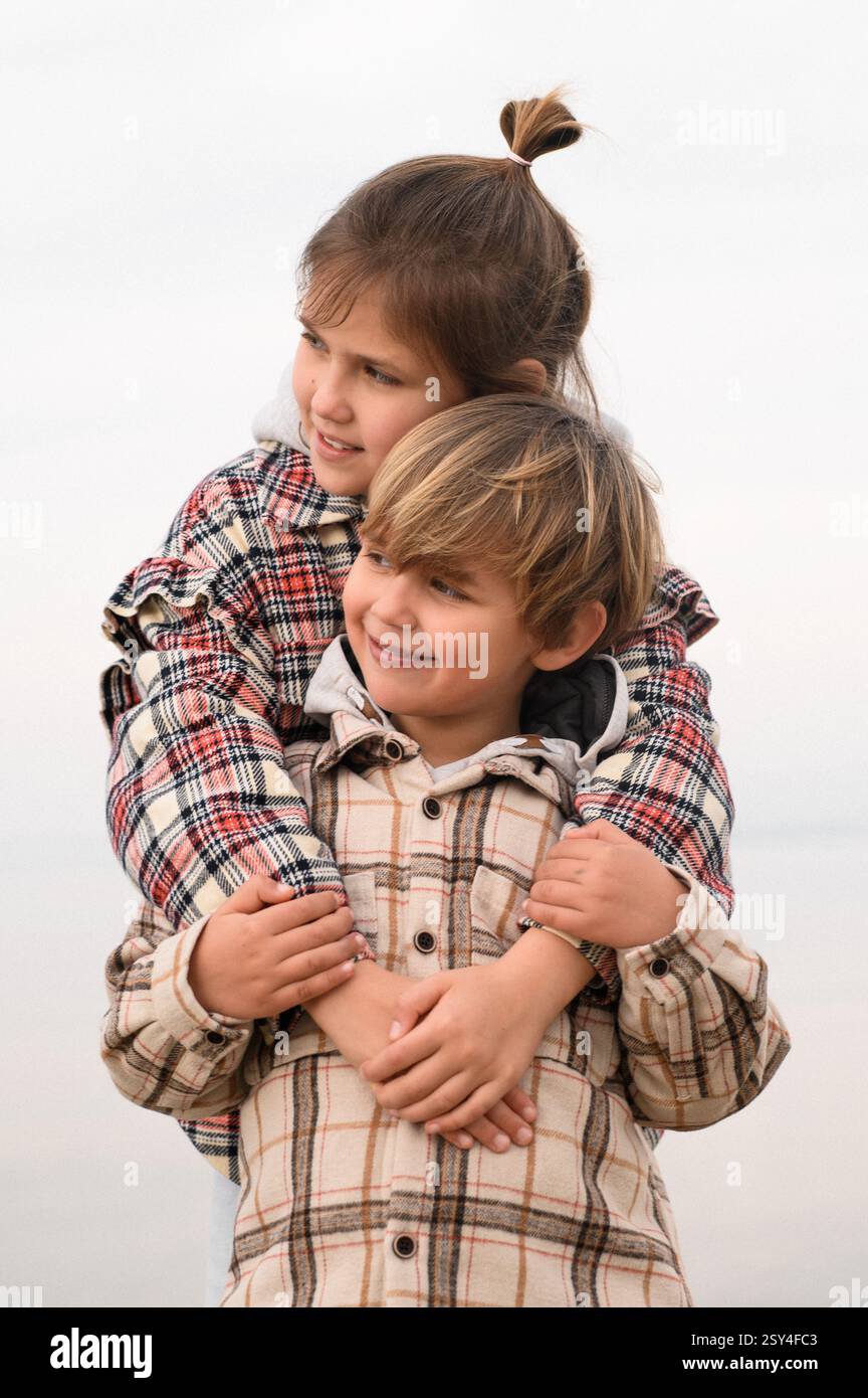 Bruder und Schwester Stockfoto