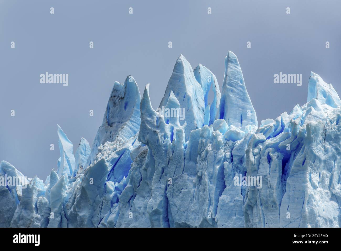 Perito Moreno Gletscher, Gletscherzunge, Gletscherpause, Los Glaciares Nationalpark, Santa Cruz, Patagonien, Argentinien, Südamerika Stockfoto