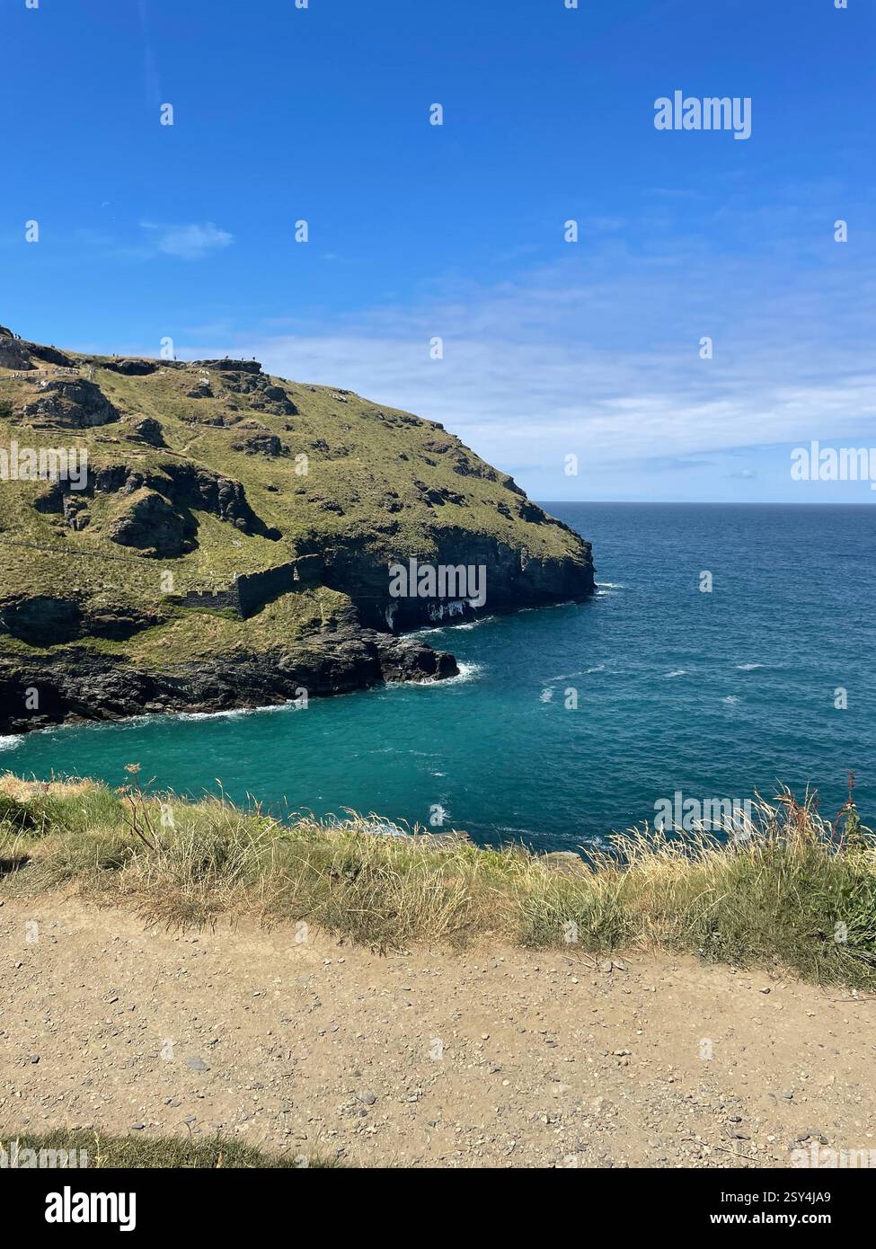 Englische Küste Im Sommer - Smartphone-aufgenommenes Stockfoto