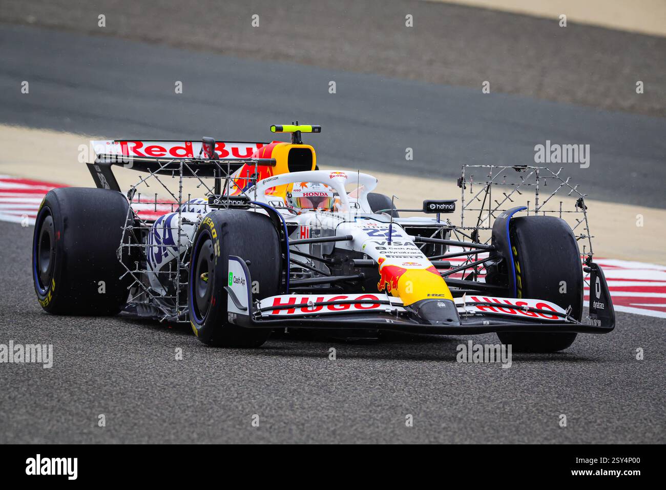 22 TSUNODA Yuki (JAP), Visa Cash App RB F1 Team VCARB02 während der Formel 1 Aramco Vorsaison Tests 2025 der FIA Formel 1 Weltmeisterschaft 2025 vom 26. Bis 28. Februar 2025 auf dem Bahrain International Circuit in Sakhir, Bahrain - Foto Florent Gooden / DPPI Stockfoto