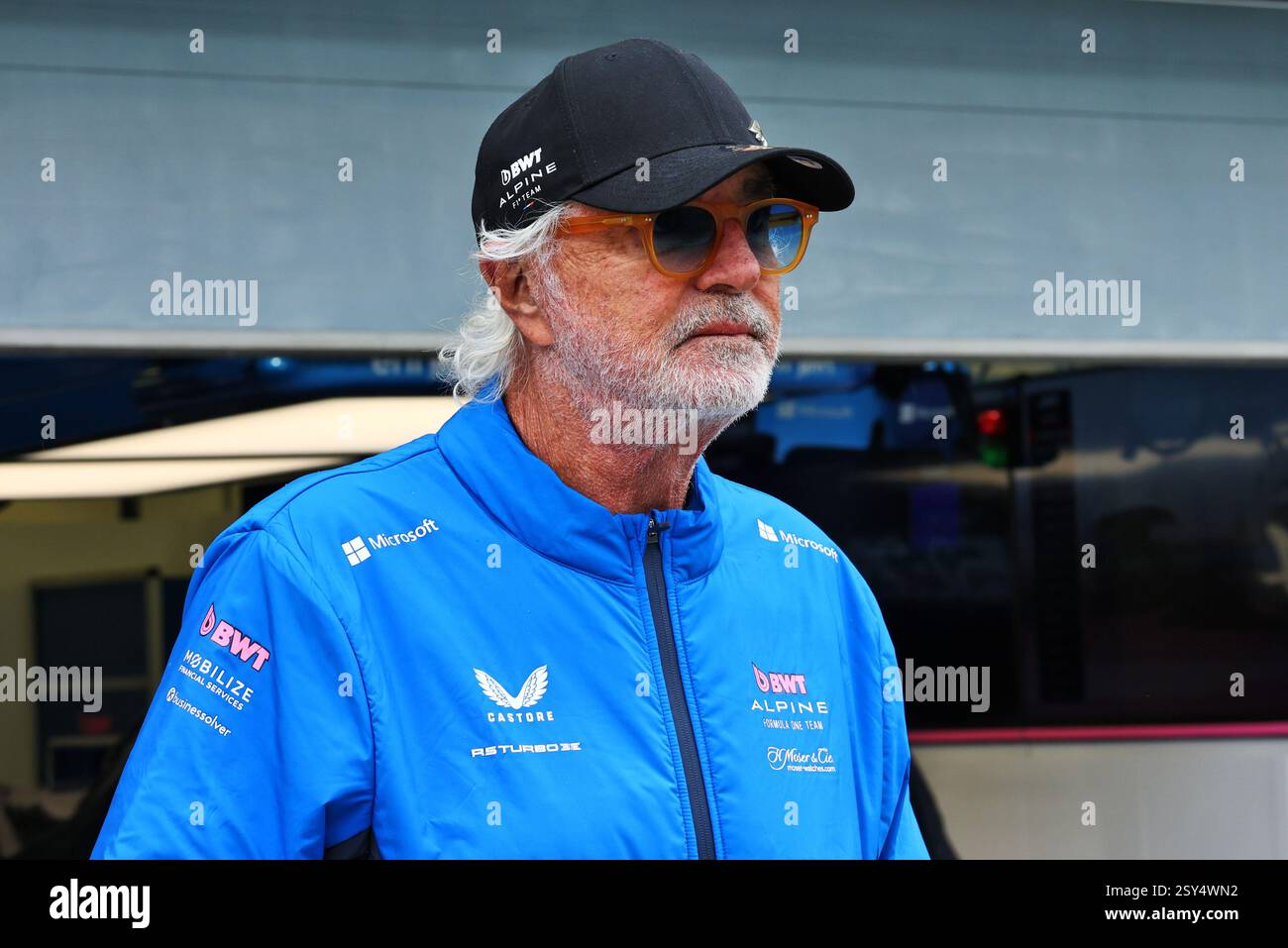 Sakhir, Bahrain. Februar 2025. Flavio Briatore (ITA) Alpine F1 Team Executive Advisor. 27.02.2025. Formel-1-Test, Sakhir, Bahrain, Tag Zwei. Das Foto sollte lauten: XPB/Alamy Live News. Stockfoto