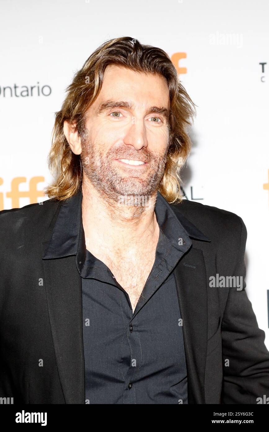 Der Schauspieler Sharlto Copley nimmt an der Premiere von Free Fire während des 41. Toronto International Film Festivals (TIFF) am 9. September 2016 im Ryerson Theatre in Toronto Teil Stockfoto