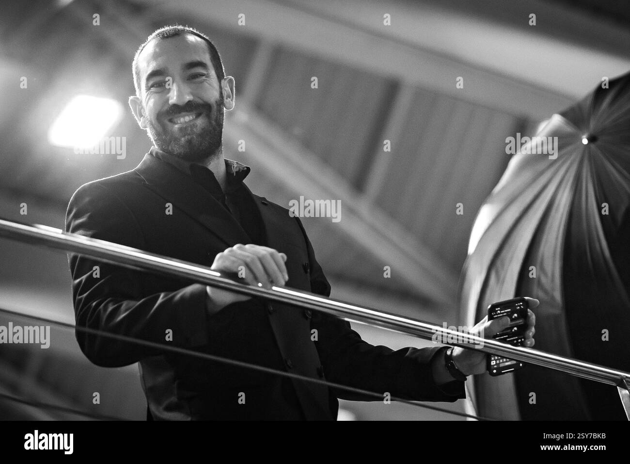 Pontevedra, Spanien.25. Januar 2025. Jorge Ponce besucht den roten Teppich der Feroz Awards 2025 im Recinto Feiral in Pontevedra, Spanien. Marco Barad Stockfoto