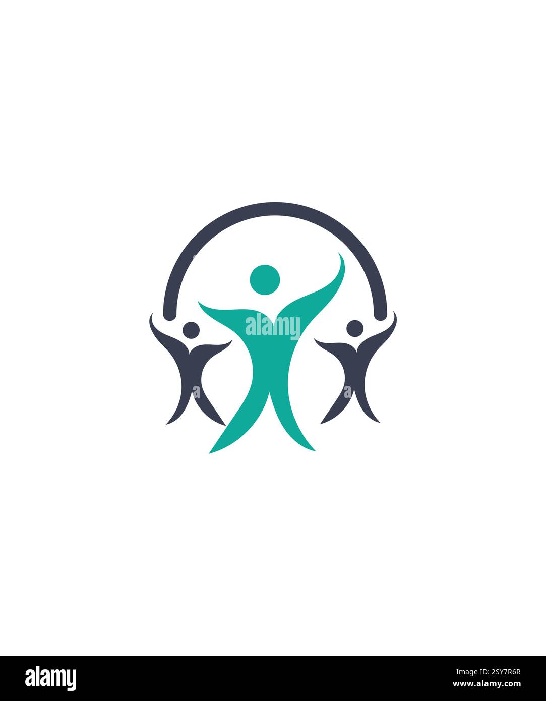 Familie Medical Healthcare Logo, Menschen Medical Logo Design Stock Vektor