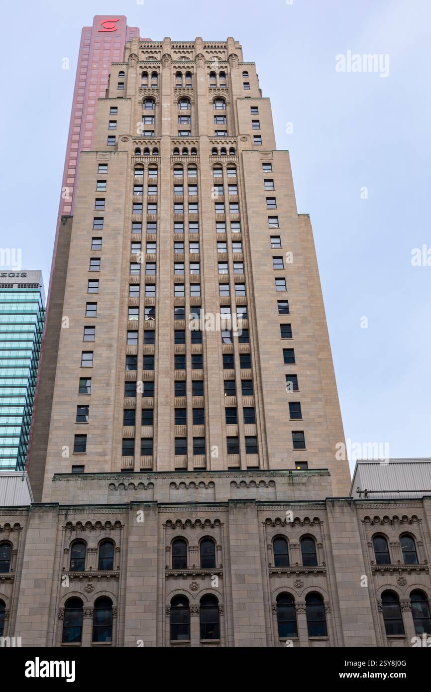 Canada, Ontario, Toronto, Canadian Bank of Commerce Gebäude, erbaut 1929-1931 im Art déco-Stil. Stockfoto