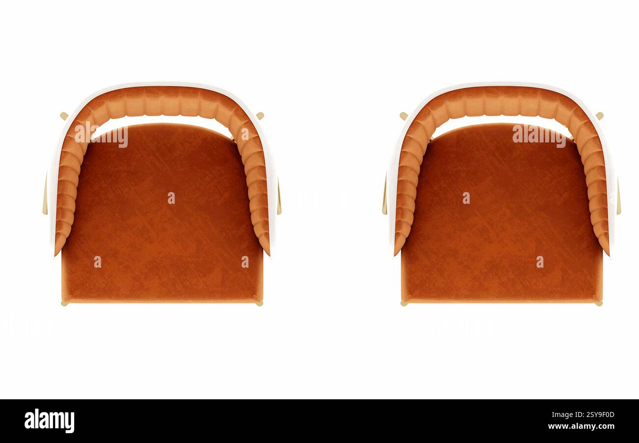 3D-RENDERING EINES MODERNEN STUHLS Stockfoto