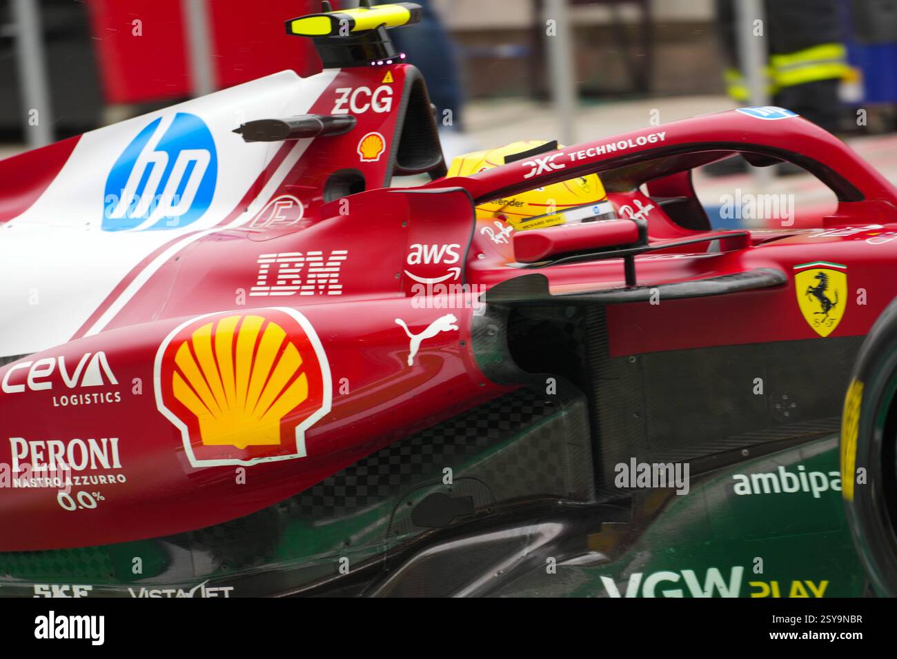 27.02.2025, Bahrain International Circuit, Sakhir, Formel 1 Test Bahrain 2025 , Lewis Hamilton (GBR) - Scuderia Ferrari - Ferrari SF-25 - Ferrari Stockfoto