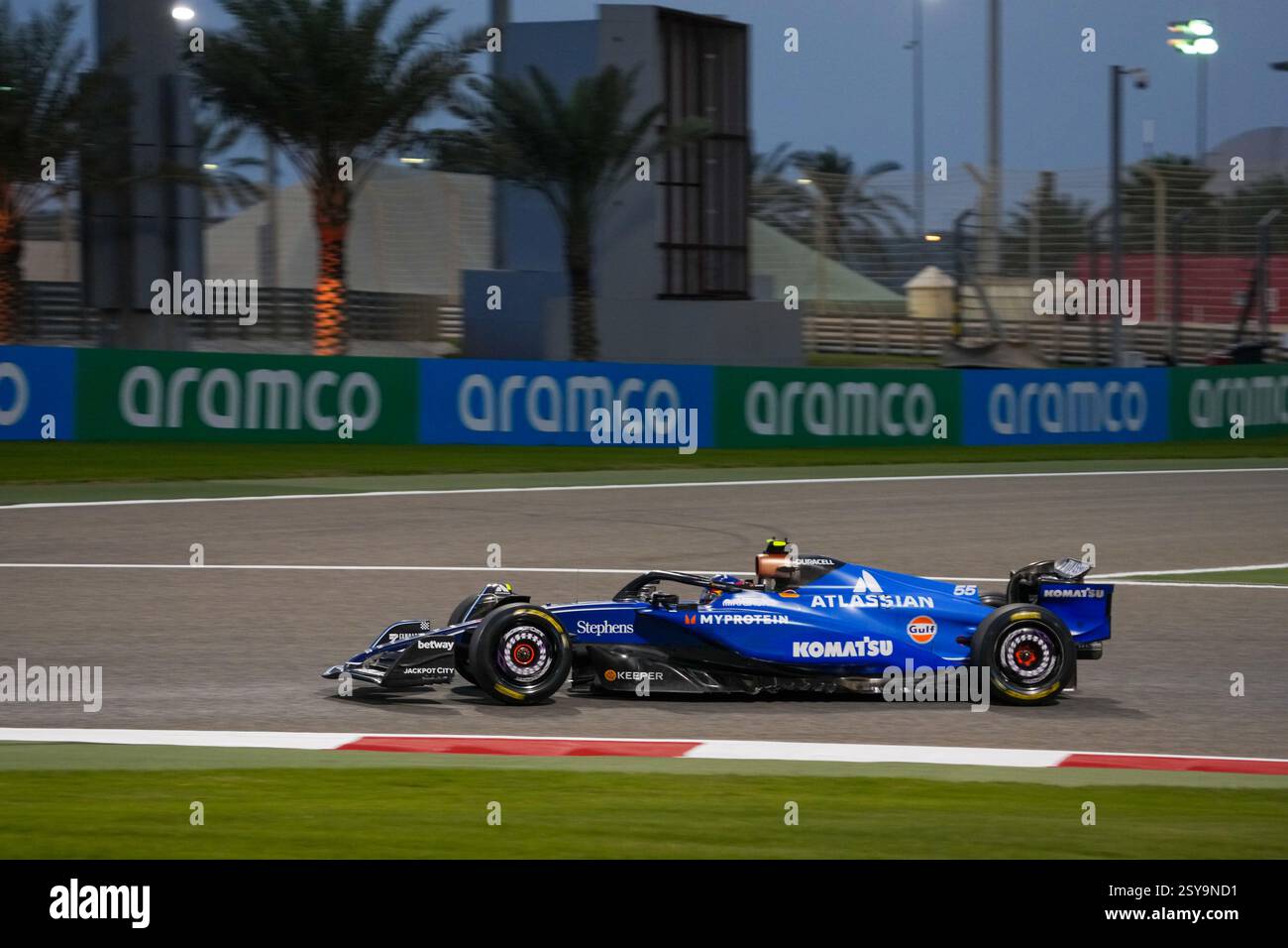 27.02.2025, Bahrain International Circuit, Sakhir, Formel-1-Test Bahrain 2025 Carlos Sainz Jr. (ESP) - Williams Racing - Williams FW47 - Mercedes Stockfoto