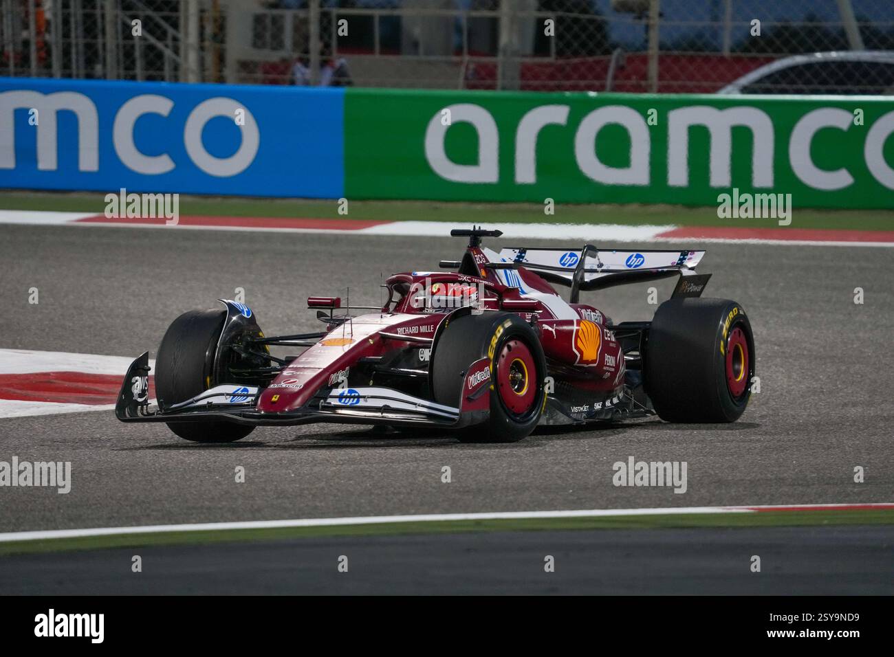 27.02.2025, Bahrain International Circuit, Sakhir, Formel 1 Test Bahrain 2025 , Charles Leclerc (MON) - Scuderia Ferrari - Ferrari SF-25 - Ferrari Stockfoto