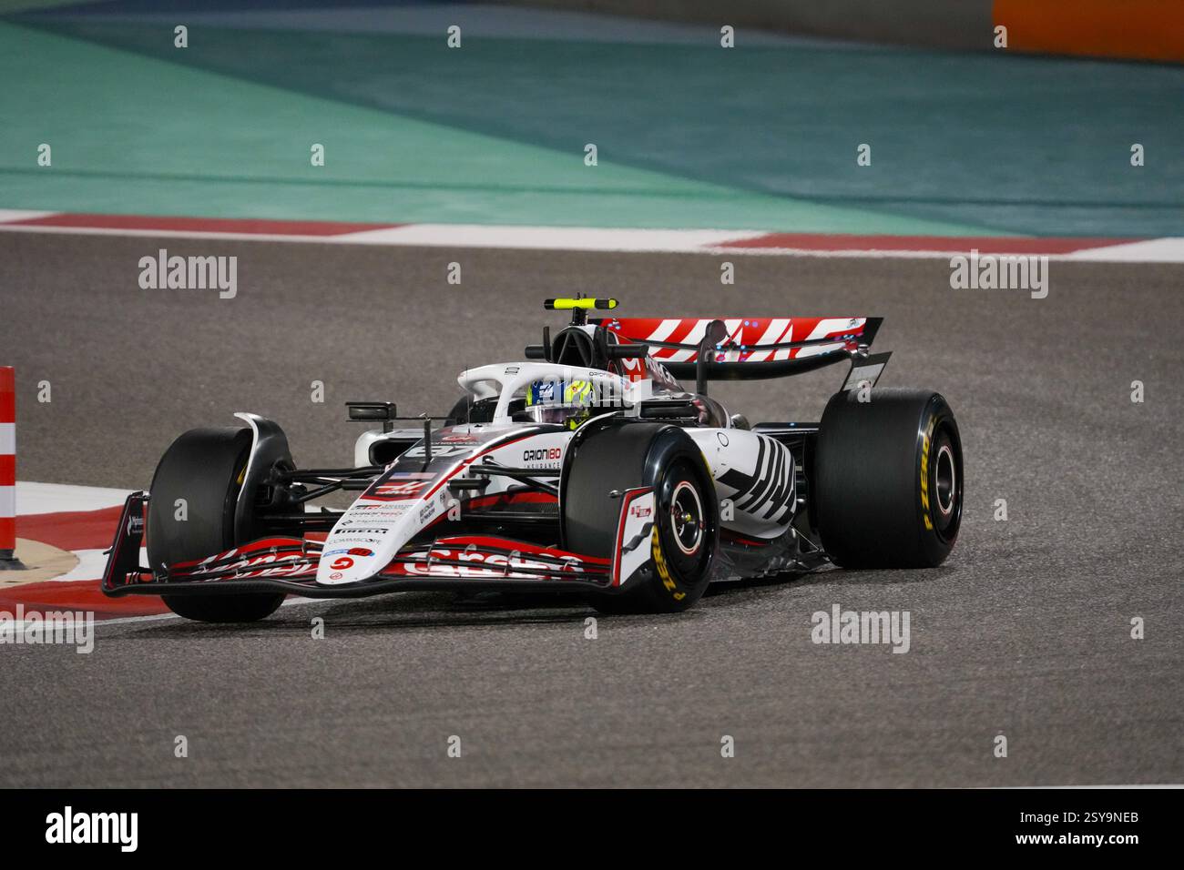 27.02.2025, Bahrain International Circuit, Sakhir, Formel 1 Test Bahrain 2025 Oliver Bearman (GBR) - Haas F1 Team Stockfoto