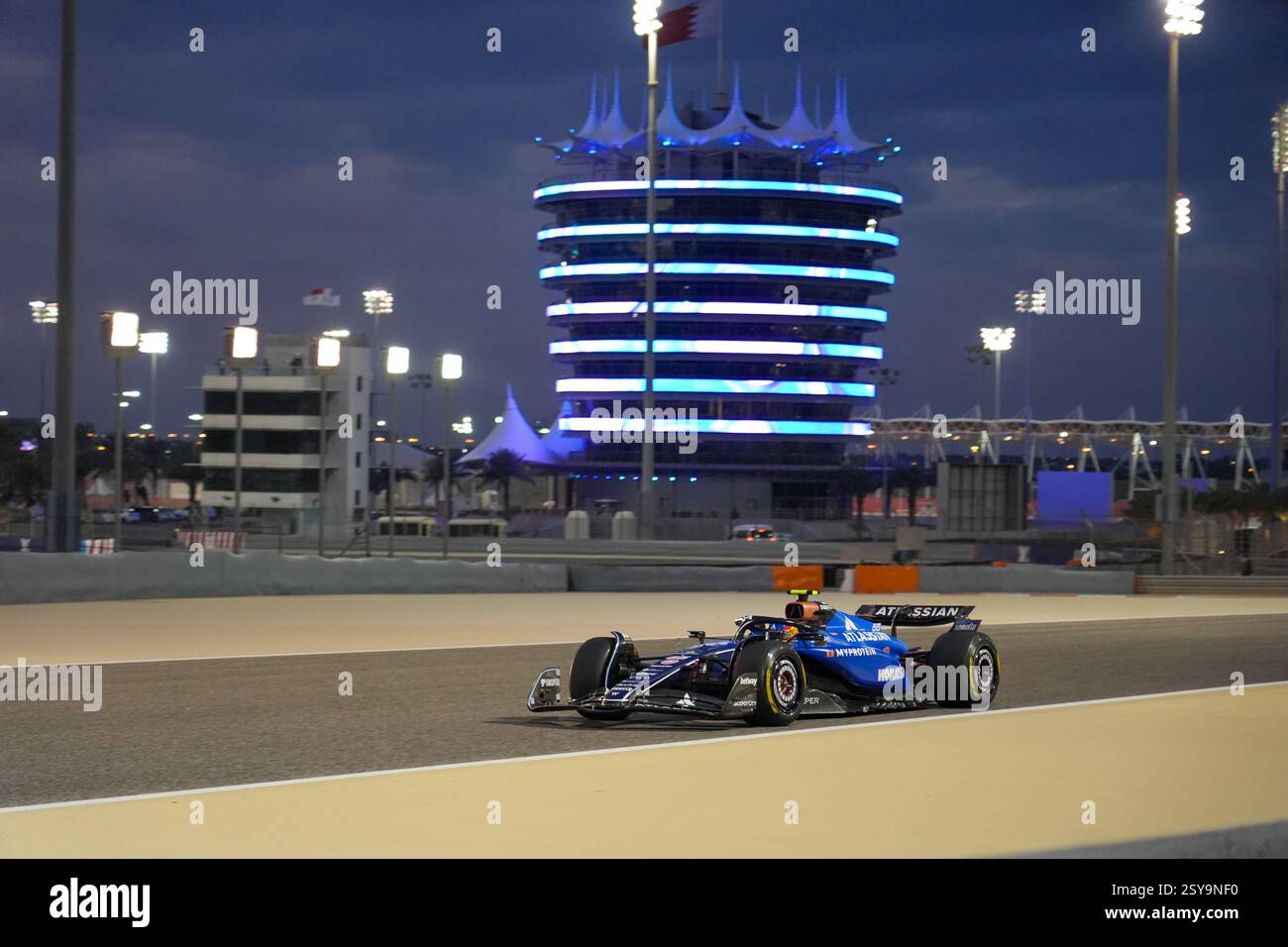 27.02.2025, Bahrain International Circuit, Sakhir, Formel-1-Test Bahrain 2025 , Carlos Sainz Jr. (ESP) - Williams Racing - Williams FW47 - Mercedes Stockfoto