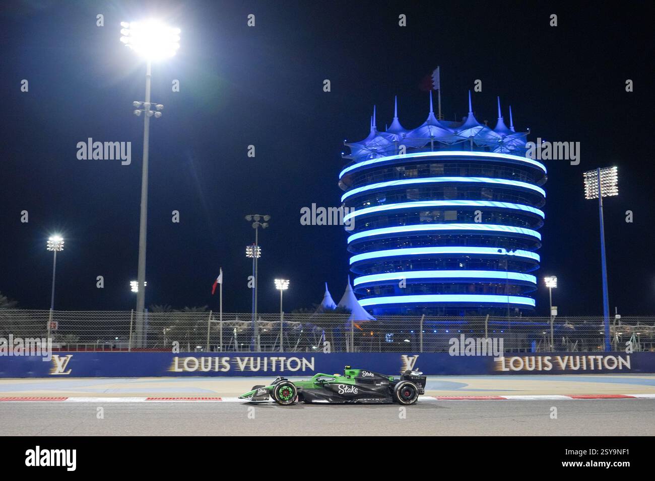27.02.2025, Bahrain International Circuit, Sakhir, Formel 1 Test Bahrain 202 Gabriel Bortoleto (BRA) Stake sauber F1 Ferrari Stockfoto