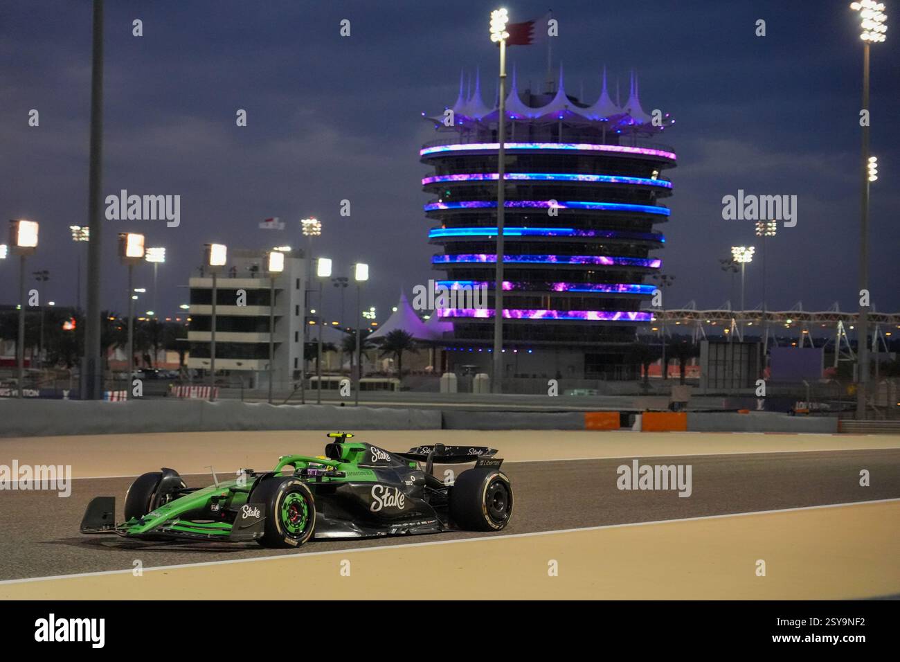 27.02.2025, Bahrain International Circuit, Sakhir, Formel 1 Test Bahrain 202 Gabriel Bortoleto (BRA) Stake sauber F1 Ferrari Stockfoto