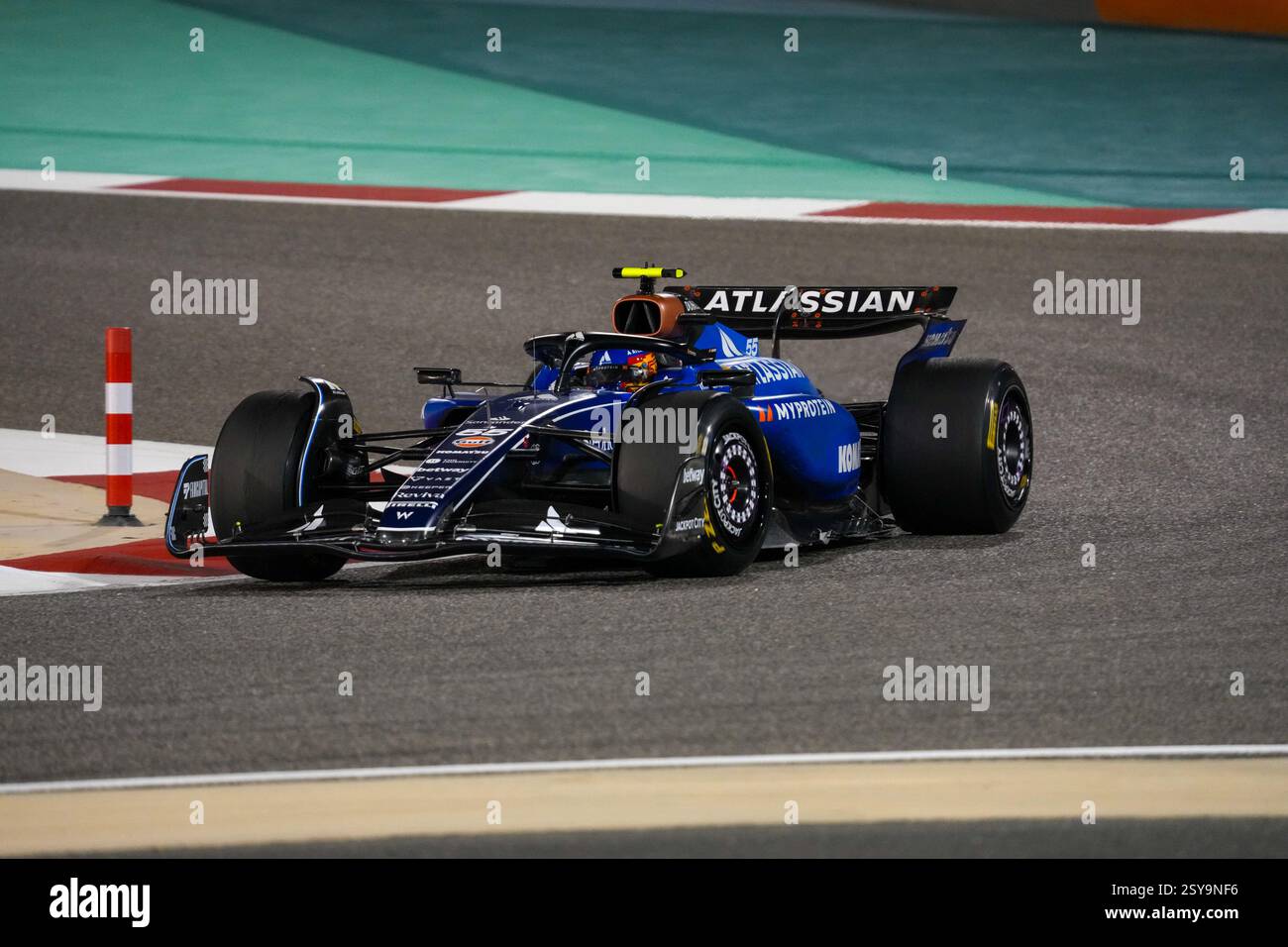 27.02.2025, Bahrain International Circuit, Sakhir, Formel-1-Test Bahrain 2025 , Carlos Sainz Jr. (ESP) - Williams Racing - Williams FW47 - Mercedes Stockfoto