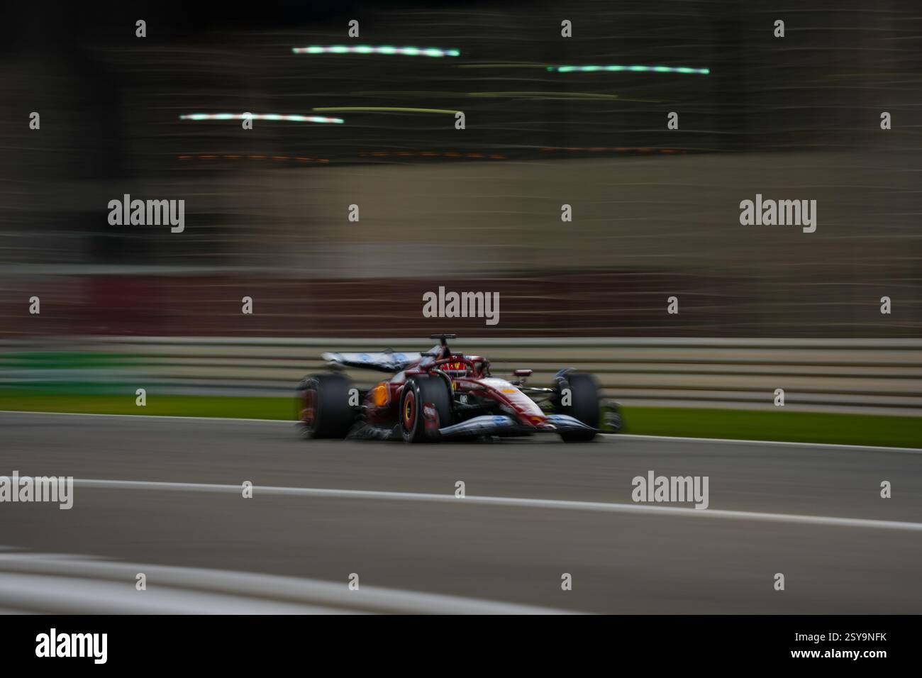 27.02.2025, Bahrain International Circuit, Sakhir, Formel 1 Test Bahrain 2025 , Charles Leclerc (MON) - Scuderia Ferrari - Ferrari SF-25 - Ferrari Stockfoto