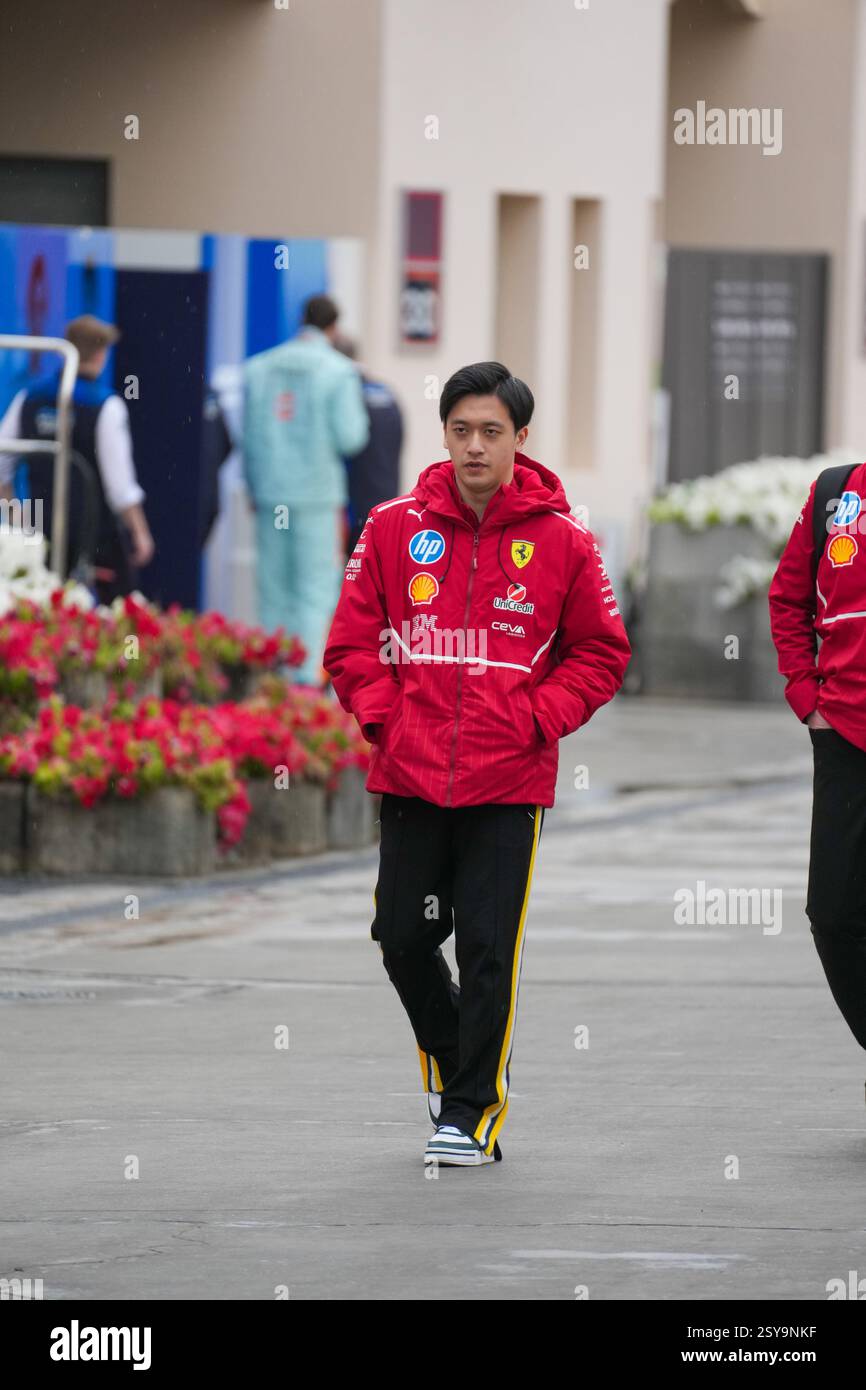 27.02.2025, Bahrain International Circuit, Sakhir, Formel-1-Test Bahrain 2025 , Zhou Stockfoto