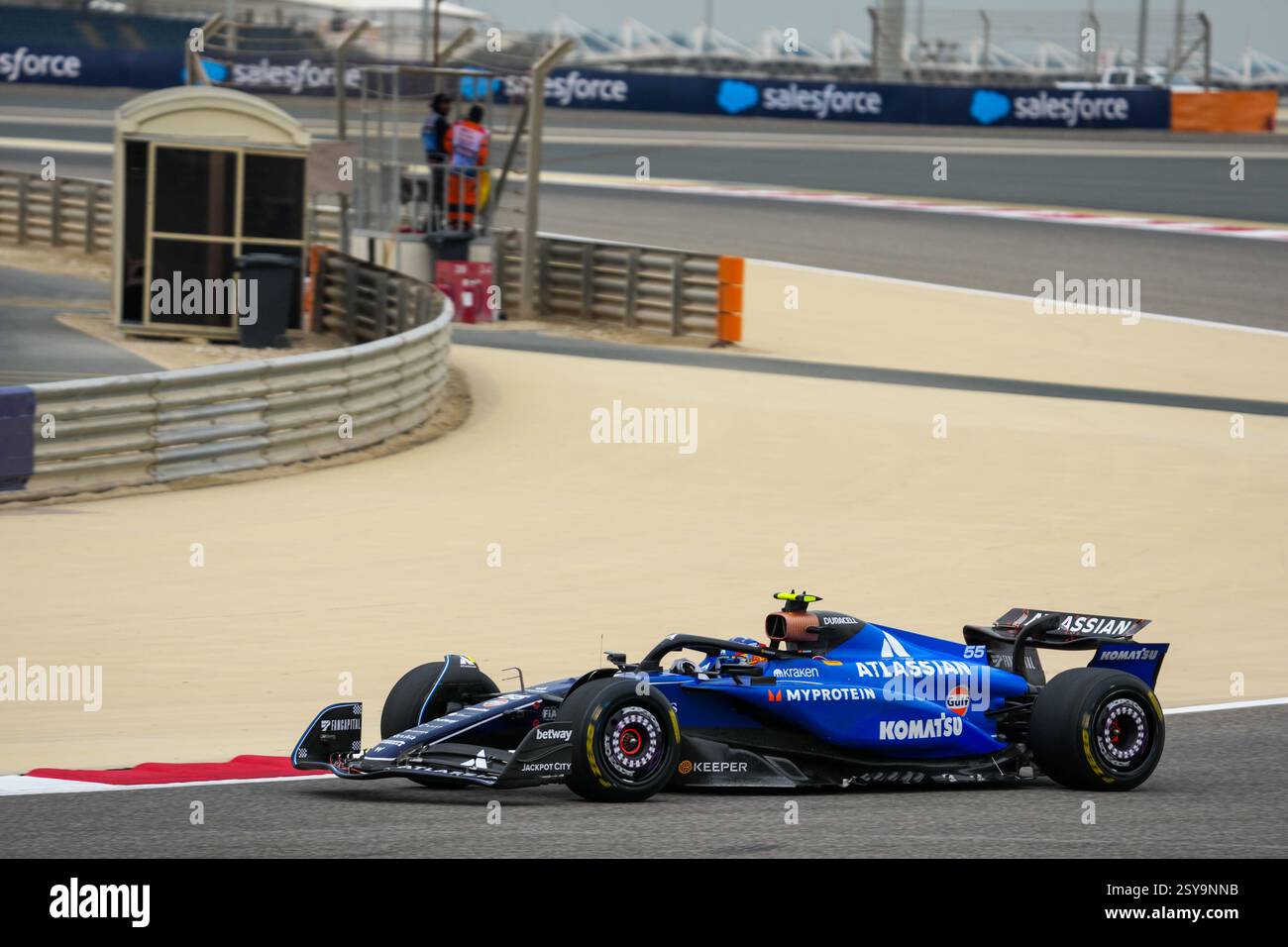 27.02.2025, Bahrain International Circuit, Sakhir, Formel-1-Test Bahrain 2025 , Carlos Sainz Jr. (ESP) - Williams Racing - Williams FW47 - Mercedes Stockfoto
