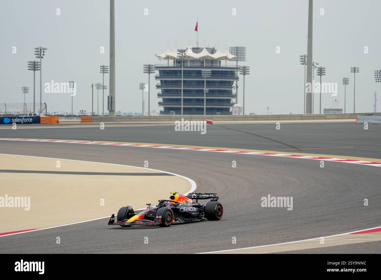 27.02.2025, Bahrain International Circuit, Sakhir, Formel-1-Test Bahrain 2025 Liam Lawson (NZL) – Redbull Racing RB21 – Honda RBPT Stockfoto