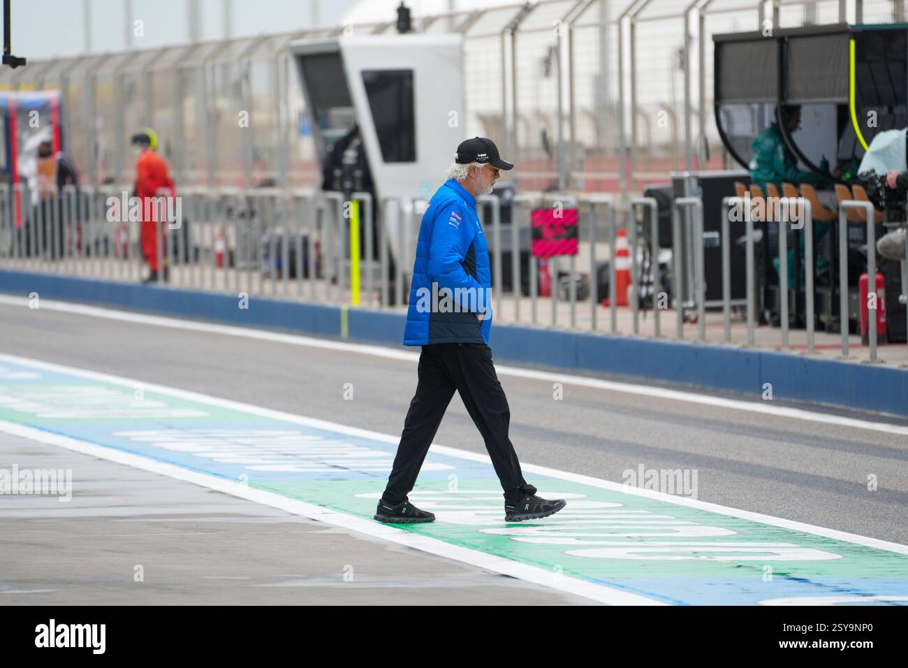 27.02.2025, Bahrain International Circuit, Sakhir, Formel 1 Test Bahrain 2025 , Flavio Briatore Alpine Racing Stockfoto