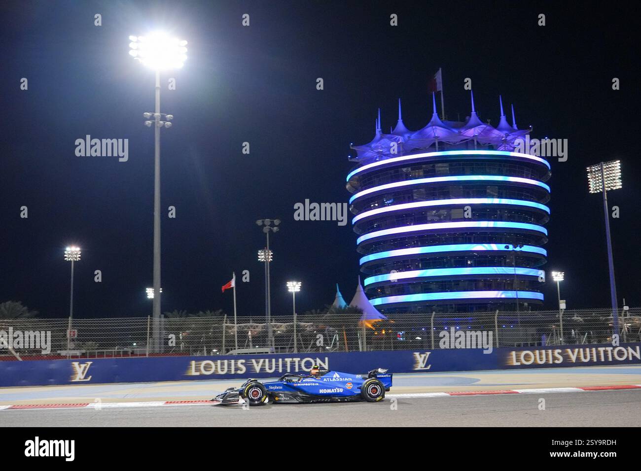 27.02.2025, Bahrain. , . International Circuit, Sakhir, Formel-1-Test Bahrain 2025 Carlos Sainz Jr. (ESP) - Williams Racing - Williams FW47 - Mercedes (Foto: Alessio de Marco/SIPA USA) Credit: SIPA USA/Alamy Live News Stockfoto