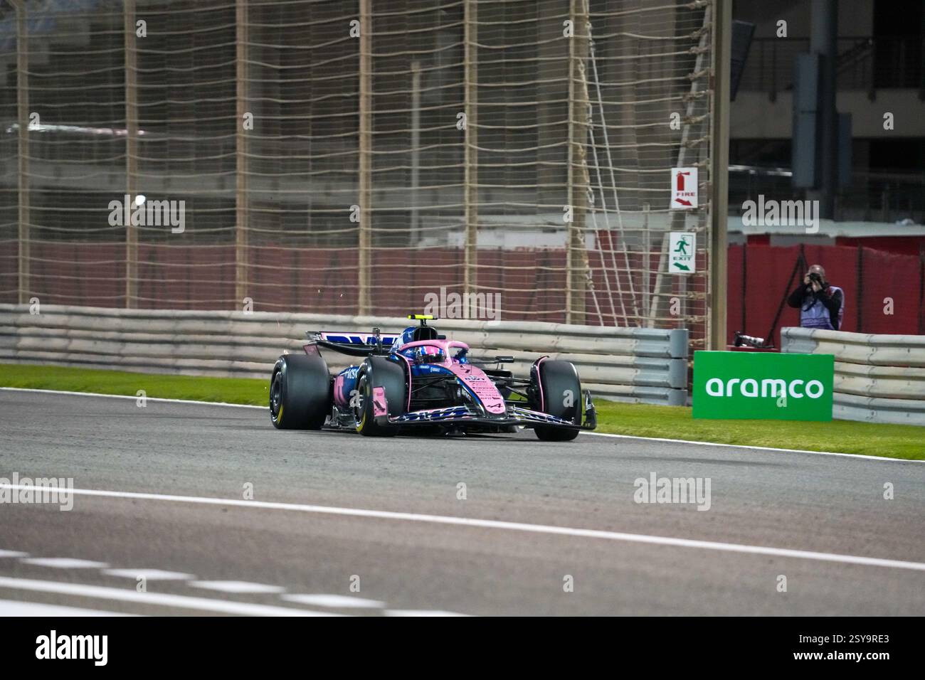 27.02.2025, Bahrain. , . International Circuit, Sakhir, Formel-1-Test Bahrain 2 Jack Doohan (aus) - Alpine F1-Team - Alpine A525 - Renault (Foto: Alessio de Marco/SIPA USA) Credit: SIPA USA/Alamy Live News Stockfoto