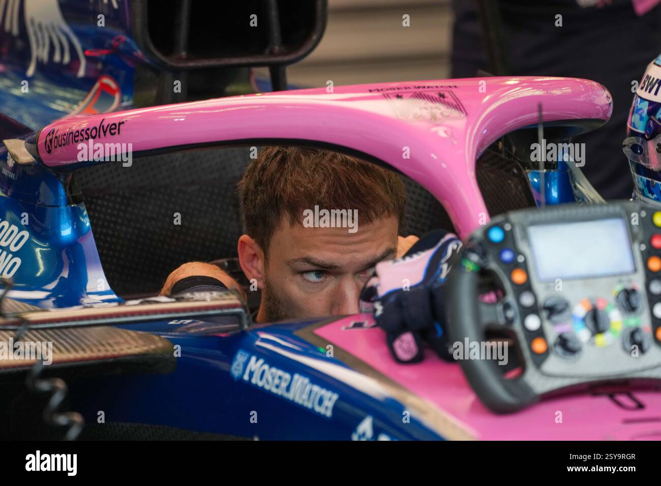 27.02.2025, Bahrain. , . International Circuit, Sakhir, Formel-1-Test Bahrain 2025, Pierre Gasly (FRA) - Alpine F1-Team - Alpine A525 - Renault (Foto: Alessio de Marco/SIPA USA) Credit: SIPA USA/Alamy Live News Stockfoto