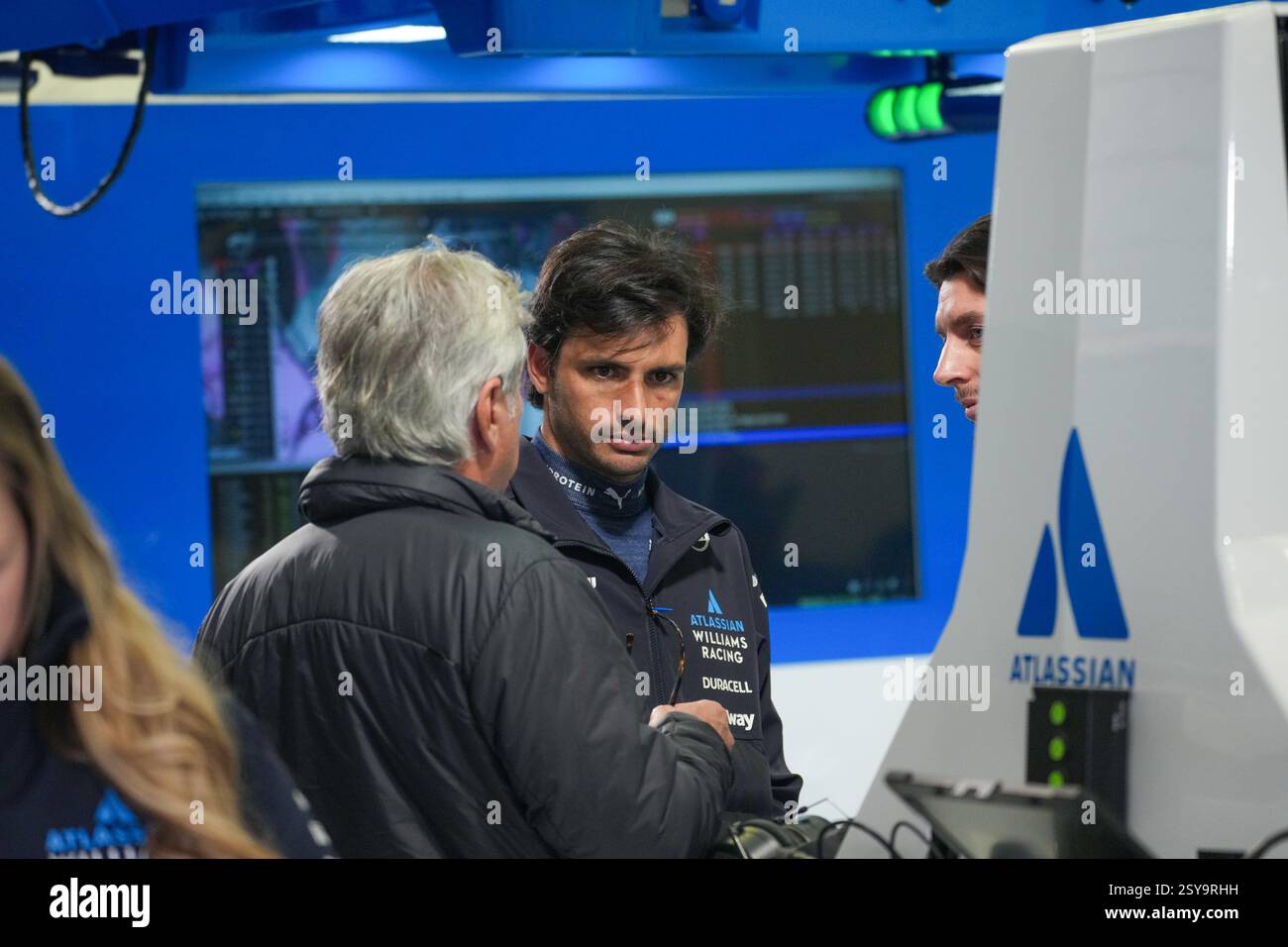 27.02.2025, Bahrain. , . International Circuit, Sakhir, Formel-1-Test Bahrain 2025, Carlos Sainz Jr. (ESP) - Williams Racing - Williams FW47 - Mercedes (Foto: Alessio de Marco/SIPA USA) Credit: SIPA USA/Alamy Live News Stockfoto