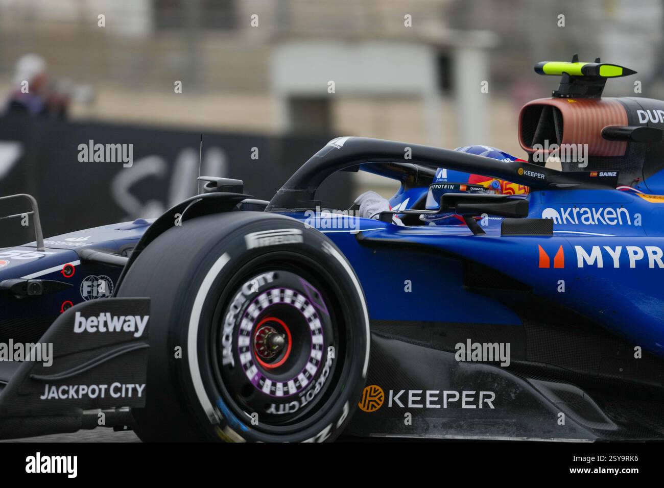 27.02.2025, Bahrain. , . International Circuit, Sakhir, Formel-1-Test Bahrain 2025, Carlos Sainz Jr. (ESP) - Williams Racing - Williams FW47 - Mercedes (Foto: Alessio de Marco/SIPA USA) Credit: SIPA USA/Alamy Live News Stockfoto