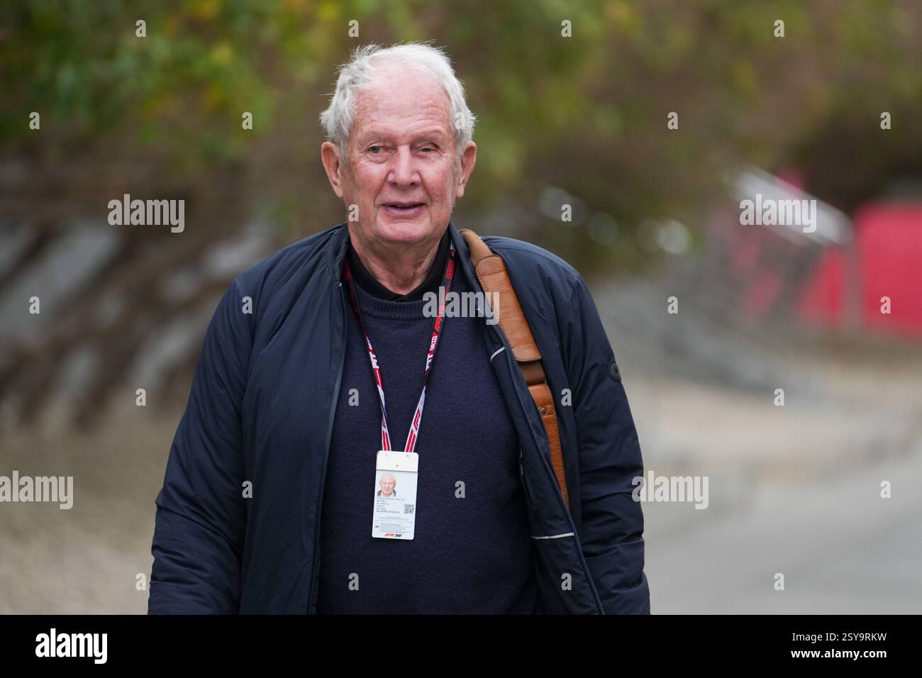27.02.2025, Bahrain. , . International Circuit, Sakhir, Formel 1 Test Bahrain 2025, Helmut Marko Redbull Berater (Foto: Alessio de Marco/SIPA USA) Credit: SIPA USA/Alamy Live News Stockfoto