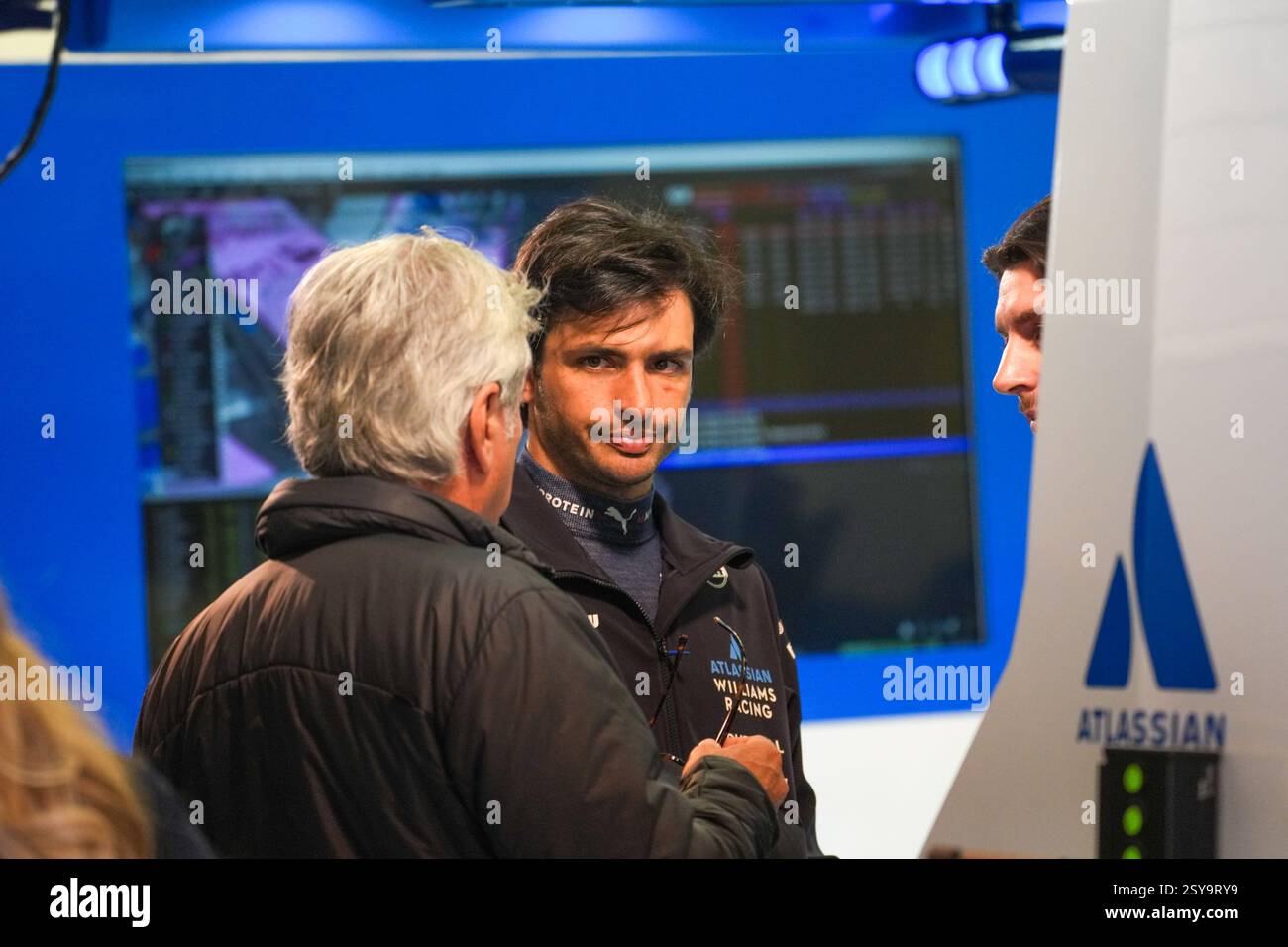 27.02.2025, Bahrain. , . International Circuit, Sakhir, Formel-1-Test Bahrain 2025, Carlos Sainz Jr. (ESP) - Williams Racing - Williams FW47 - Mercedes (Foto: Alessio de Marco/SIPA USA) Credit: SIPA USA/Alamy Live News Stockfoto