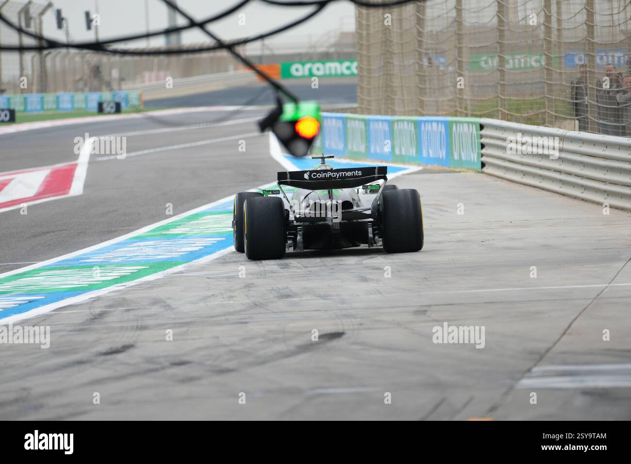 27.02.2025, Bahrain. , . International Circuit, Sakhir, Formel-1-Test Bahrain 2025, (Foto: Alessio de Marco/SIPA USA) Credit: SIPA USA/Alamy Live News Stockfoto