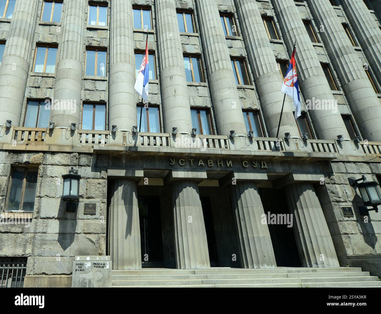 Das Zentralpostamt Serbiens in Belgrad, Serbien. Stockfoto