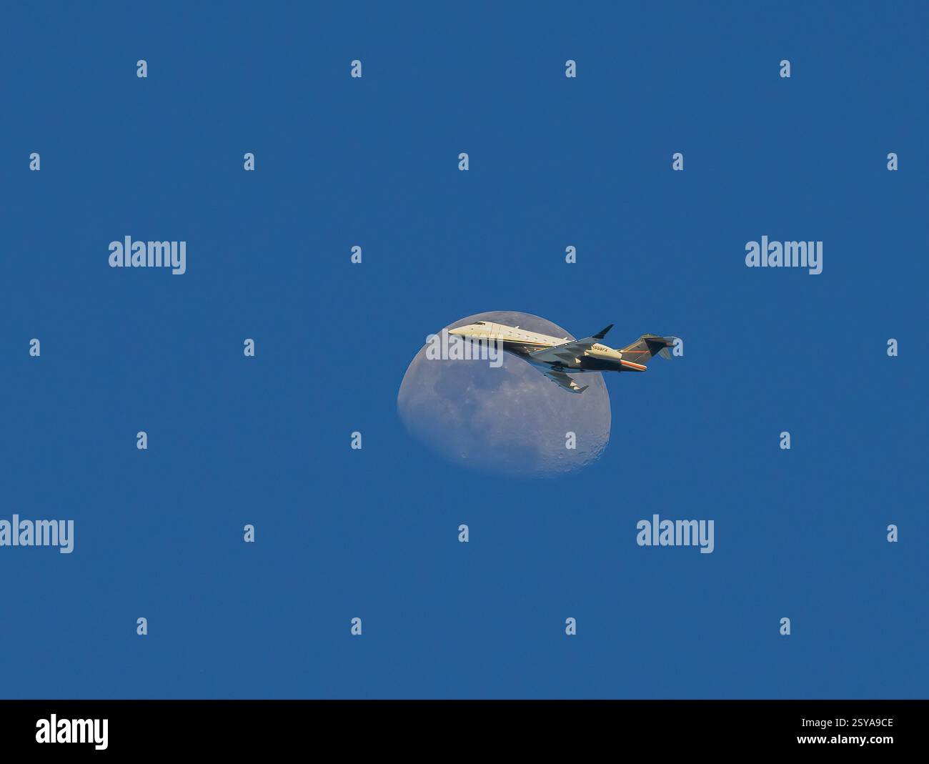 Flug zum Mond Stockfoto
