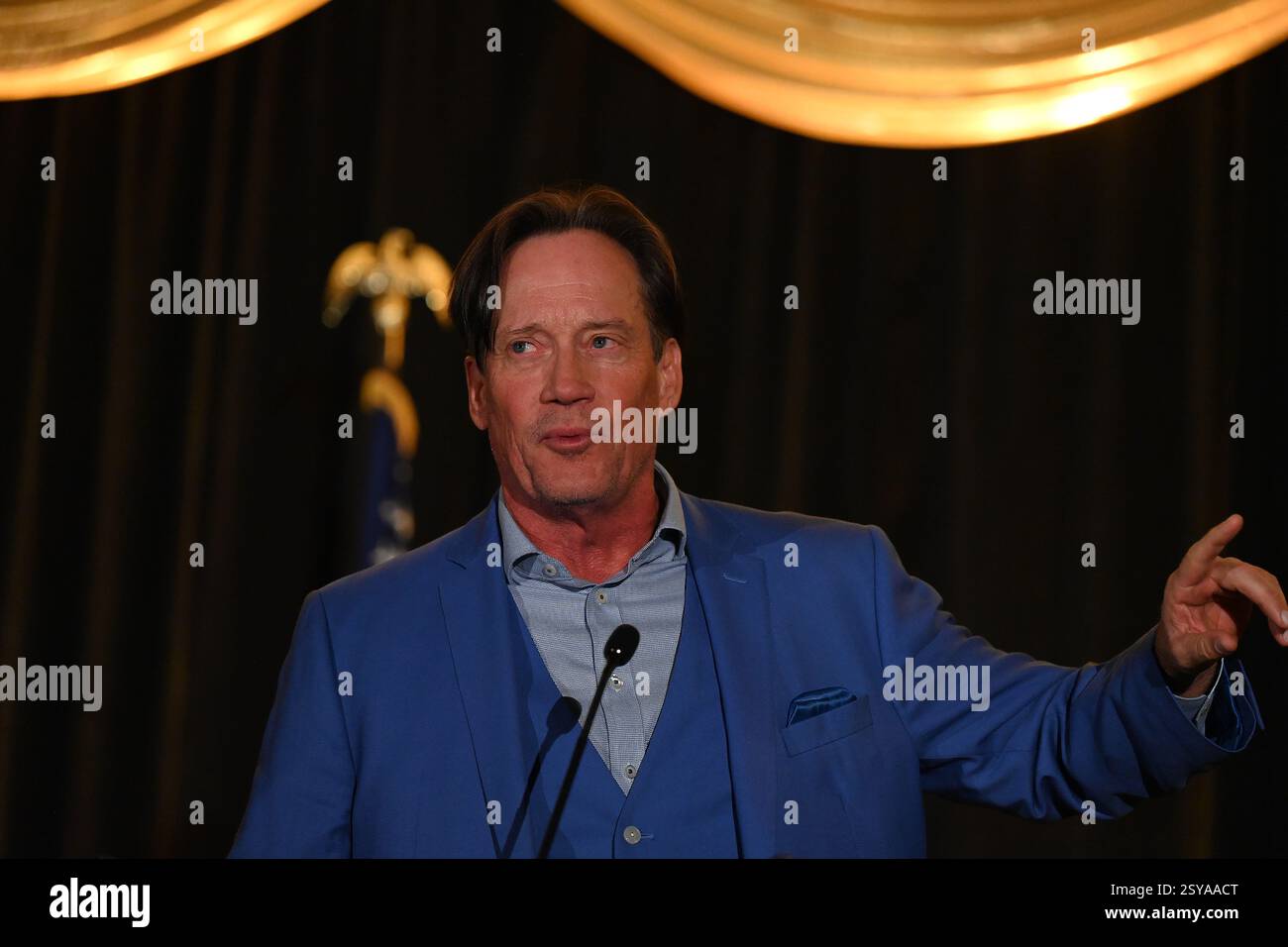 OVERLAND PARK, KANSAS - 27. FEBRUAR 2025 Hollywood-Schauspieler KEVIN SORBO spricht über seine Karriere in Fernsehsendungen und Filmen beim Kansas GOP Dinner AgeÓ Americas Golden ÒCelebrating Stockfoto