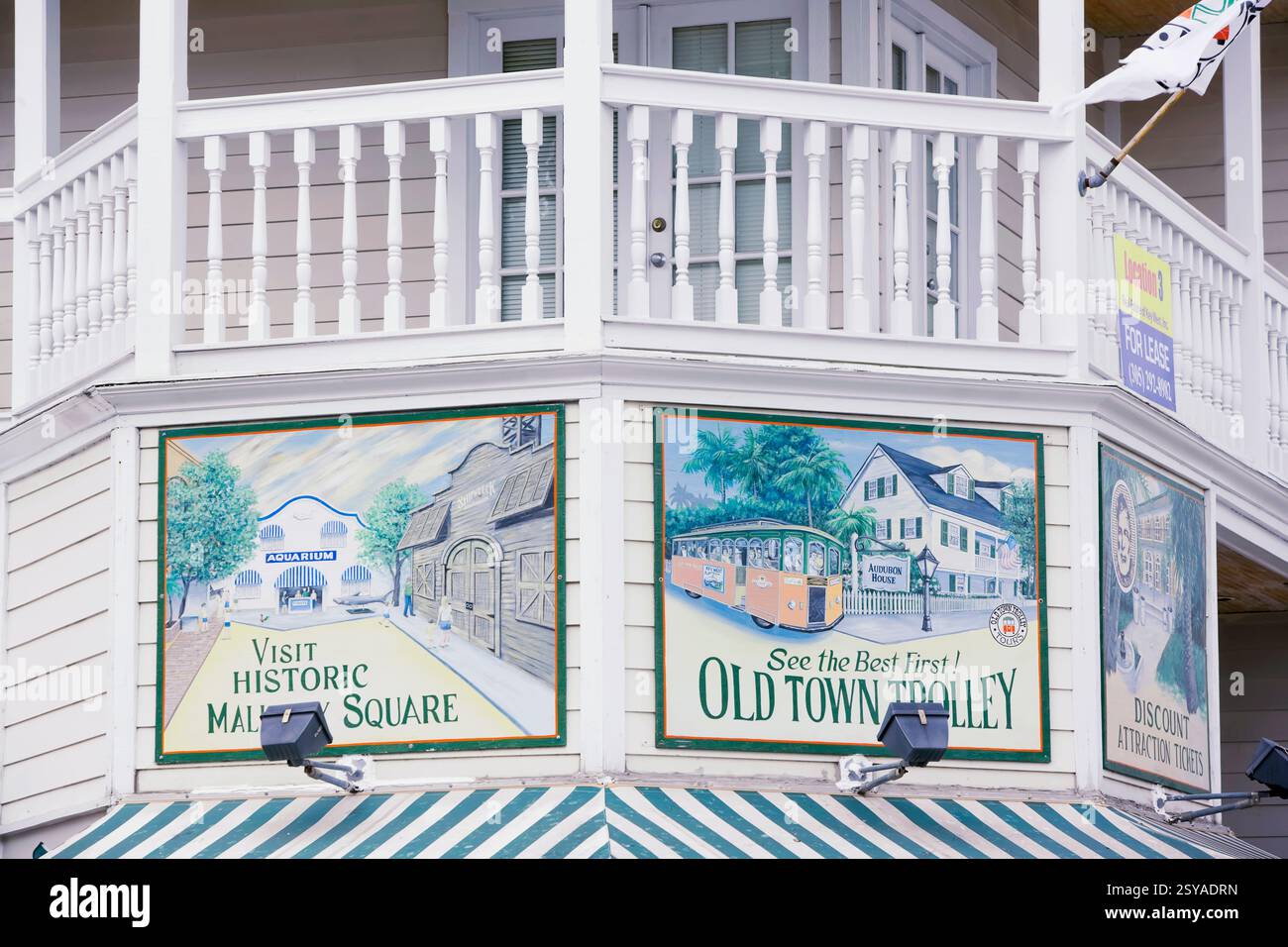 Altstadthaus-Fassade, Key West, Florida, USA Stockfoto