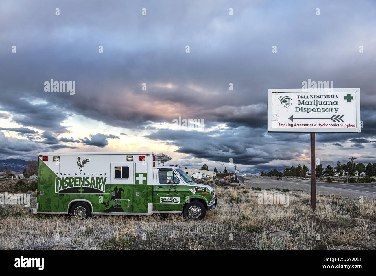 First Nations Cannabis Shop in Ely, Nevada, USA, Nordamerika Stockfoto