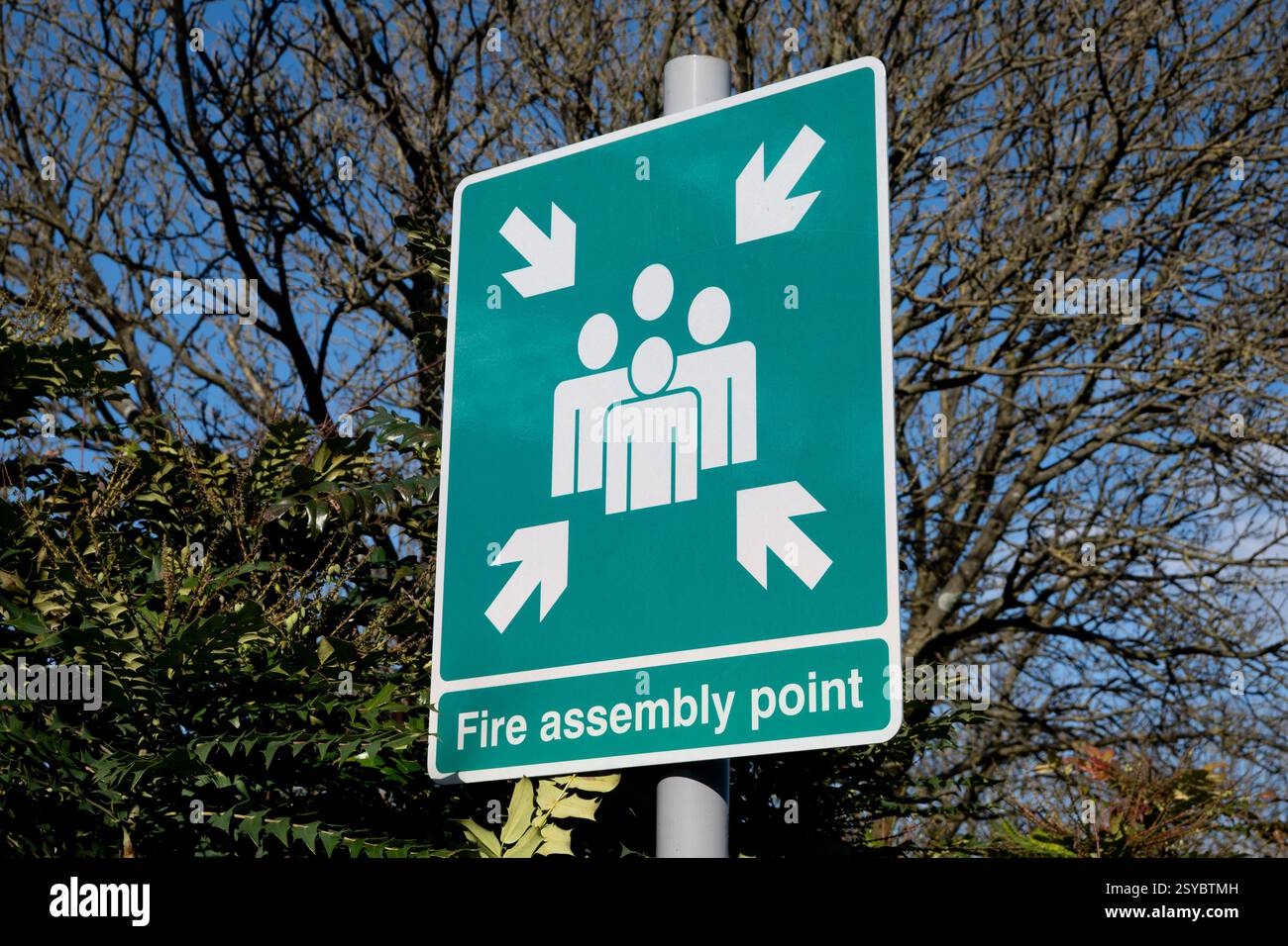 Schild für Feuerstelle, Birmingham, UK Stockfoto