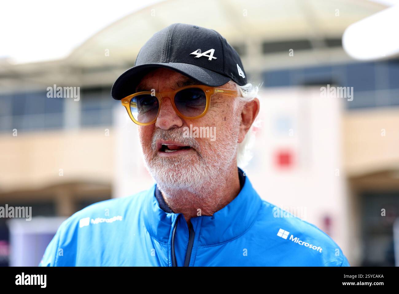 Sakhir, Bahrain. Februar 2025. Flavio Briatore (ITA) Alpine F1 Team Executive Advisor. 28.02.2025. Formel-1-Test, Sakhir, Bahrain, Tag Drei. Das Foto sollte lauten: XPB/Alamy Live News. Stockfoto