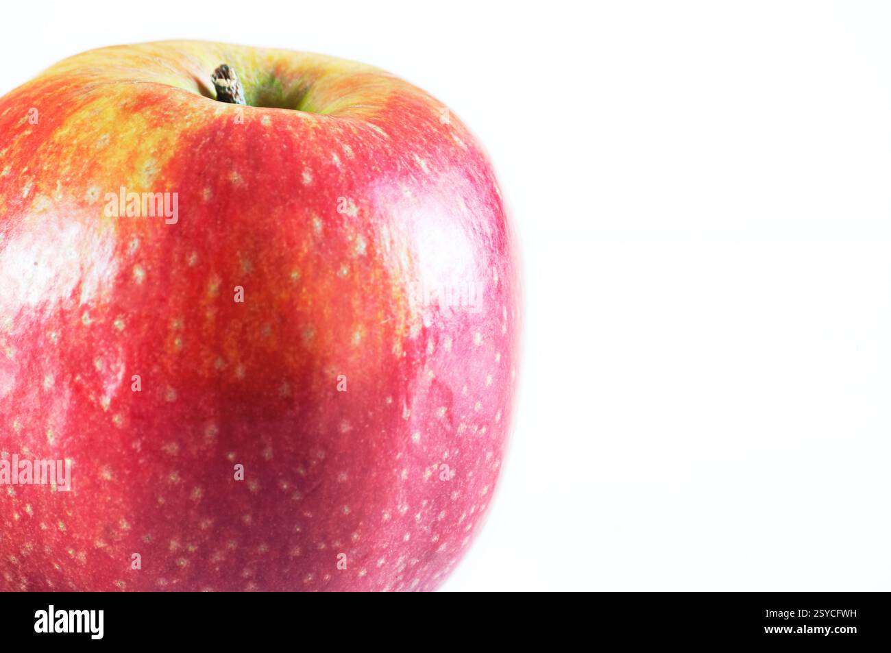 Roter Apfel der Sorte Pink Lady. Sehr lecker. Stockfoto