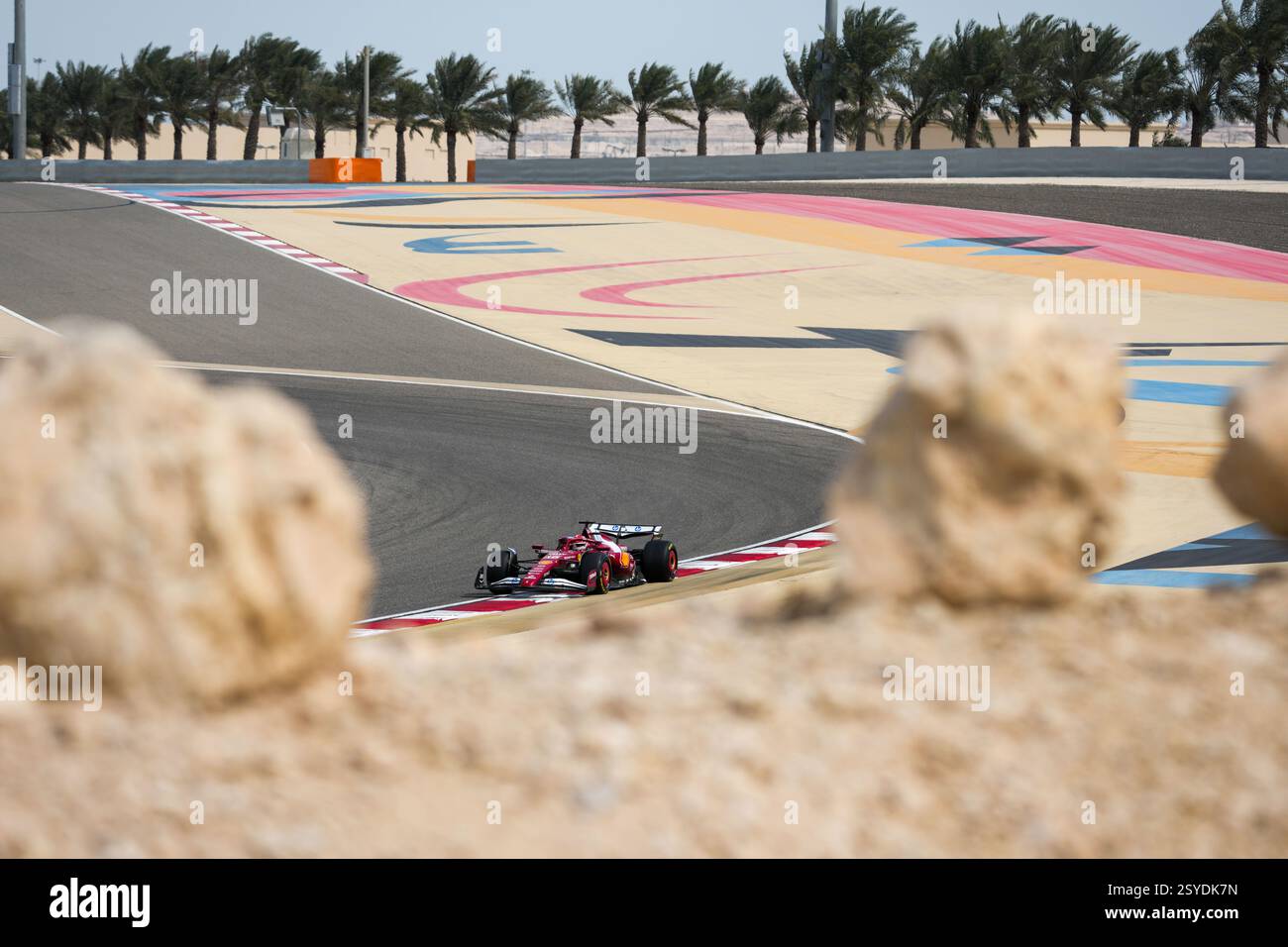 Sakhir, Bahrain. Februar 2025. Charles Leclerc, während des Formel-1-Tests auf dem Bahrain International Circuit. Quelle: Alessio Morgese / Emage / Alamy Live News Stockfoto