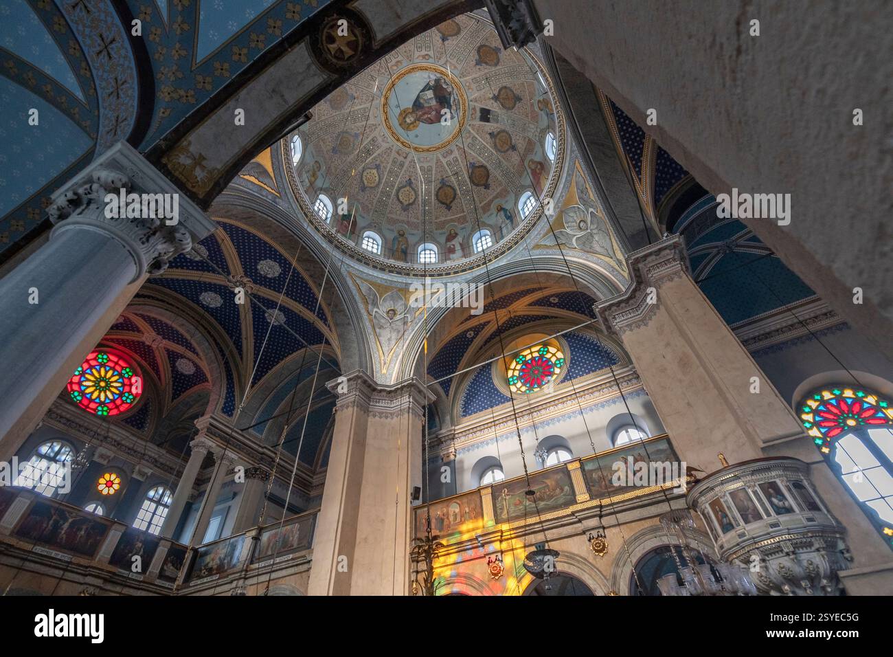 Hagia Triada (Heilige Dreifaltigkeit) Griechisch-orthodoxe Kirche in Istanbul, Türkei Stockfoto