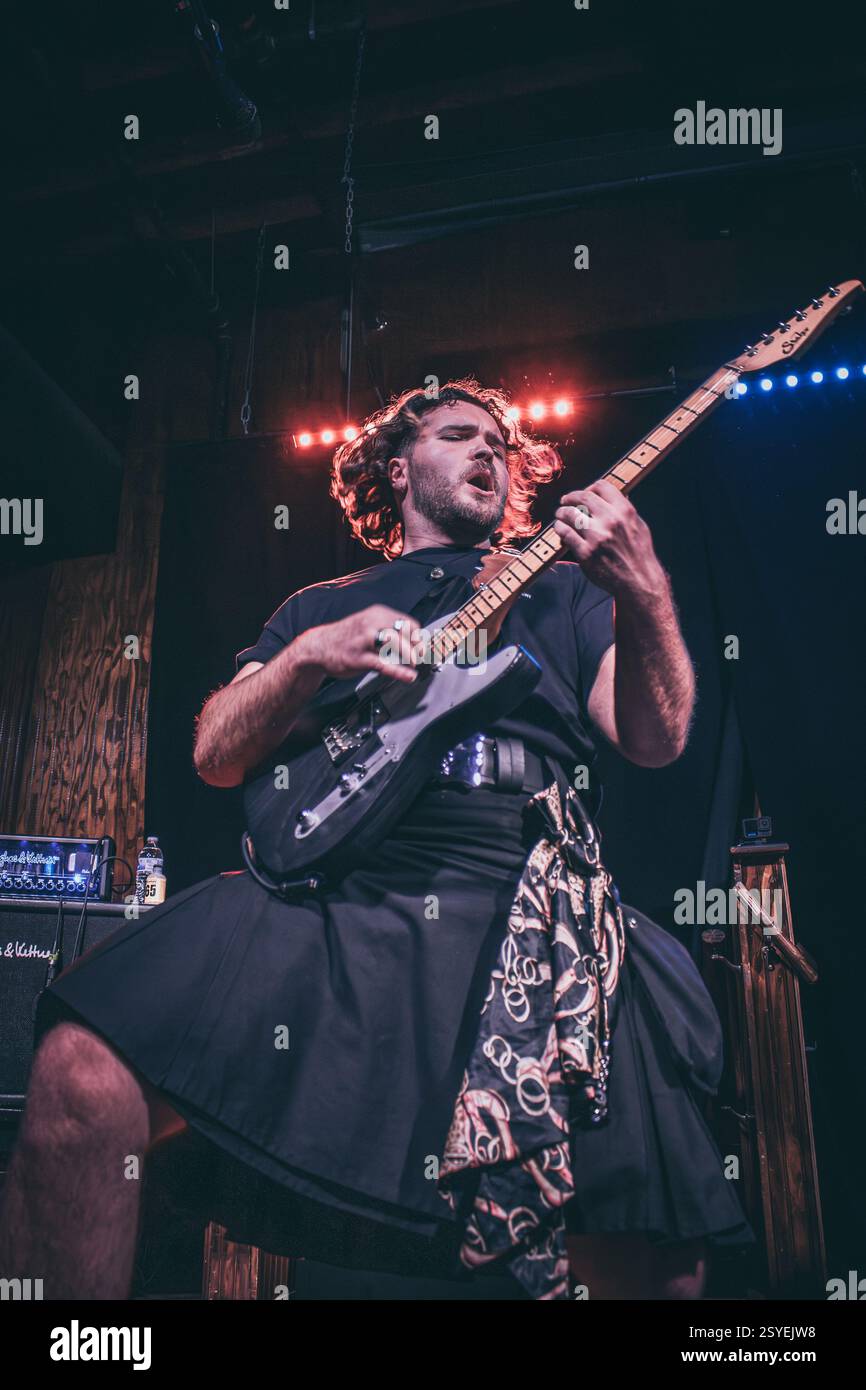 Richmond VA, USA, 24. Februar 2025, schottisches Trio High Fade, das in der Richmond Music Hall als Teil ihrer US-Tour auftrat, Credit: Ben Lahoussine/Alamy Stockfoto