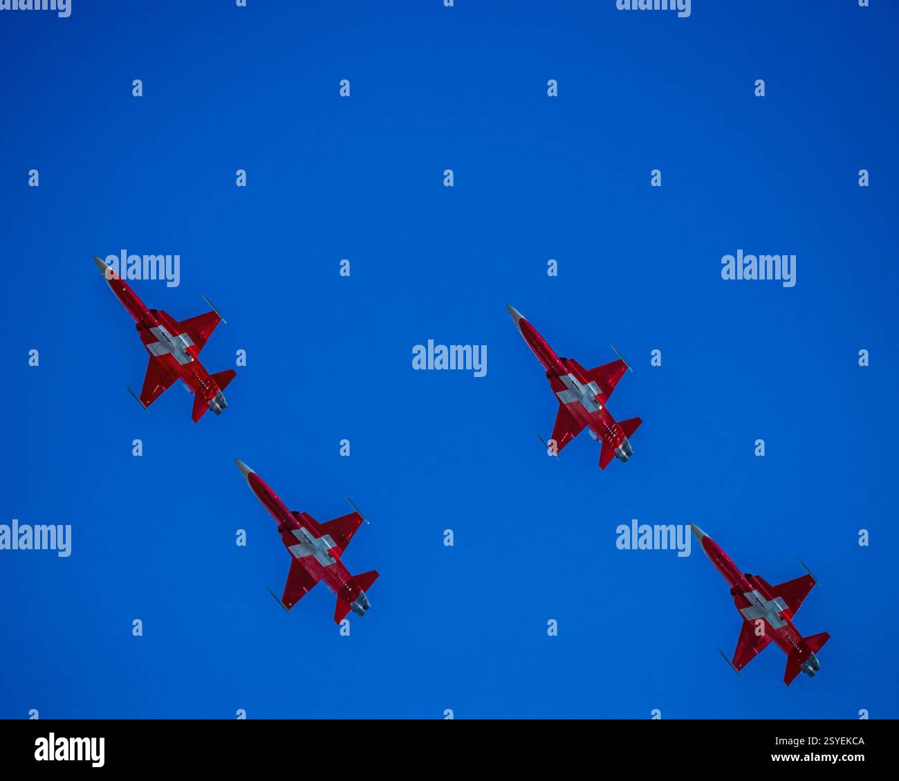 Airshow Patrouille Swiss Stockfoto