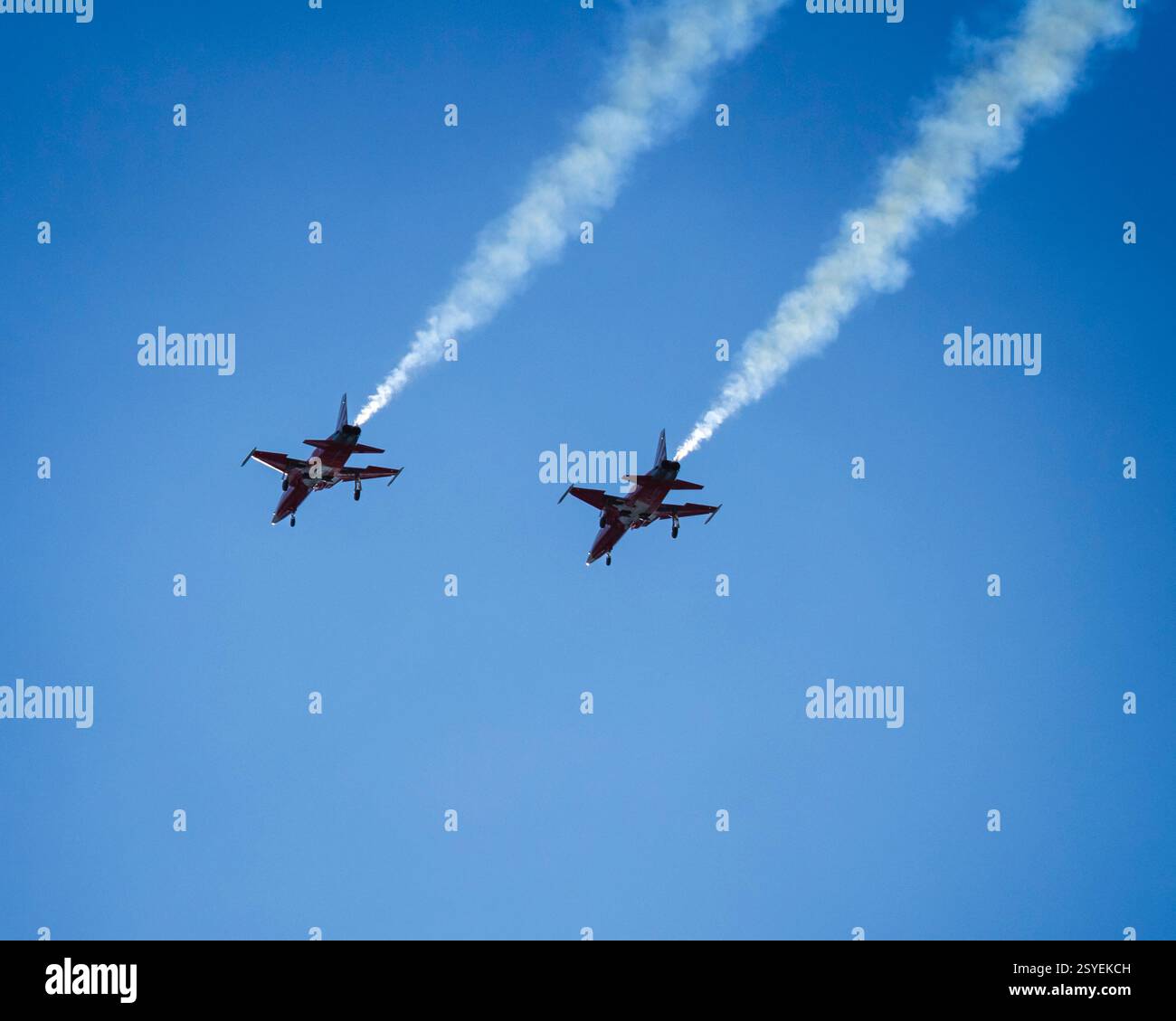 Airshow Patrouille Swiss Stockfoto