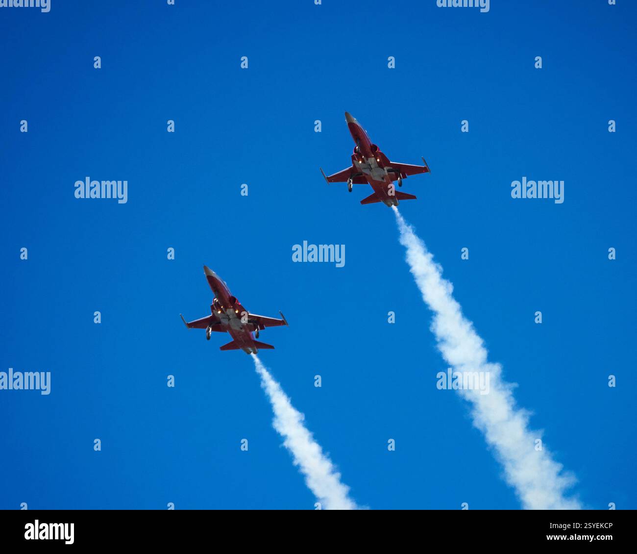 Airshow Patrouille Swiss Stockfoto