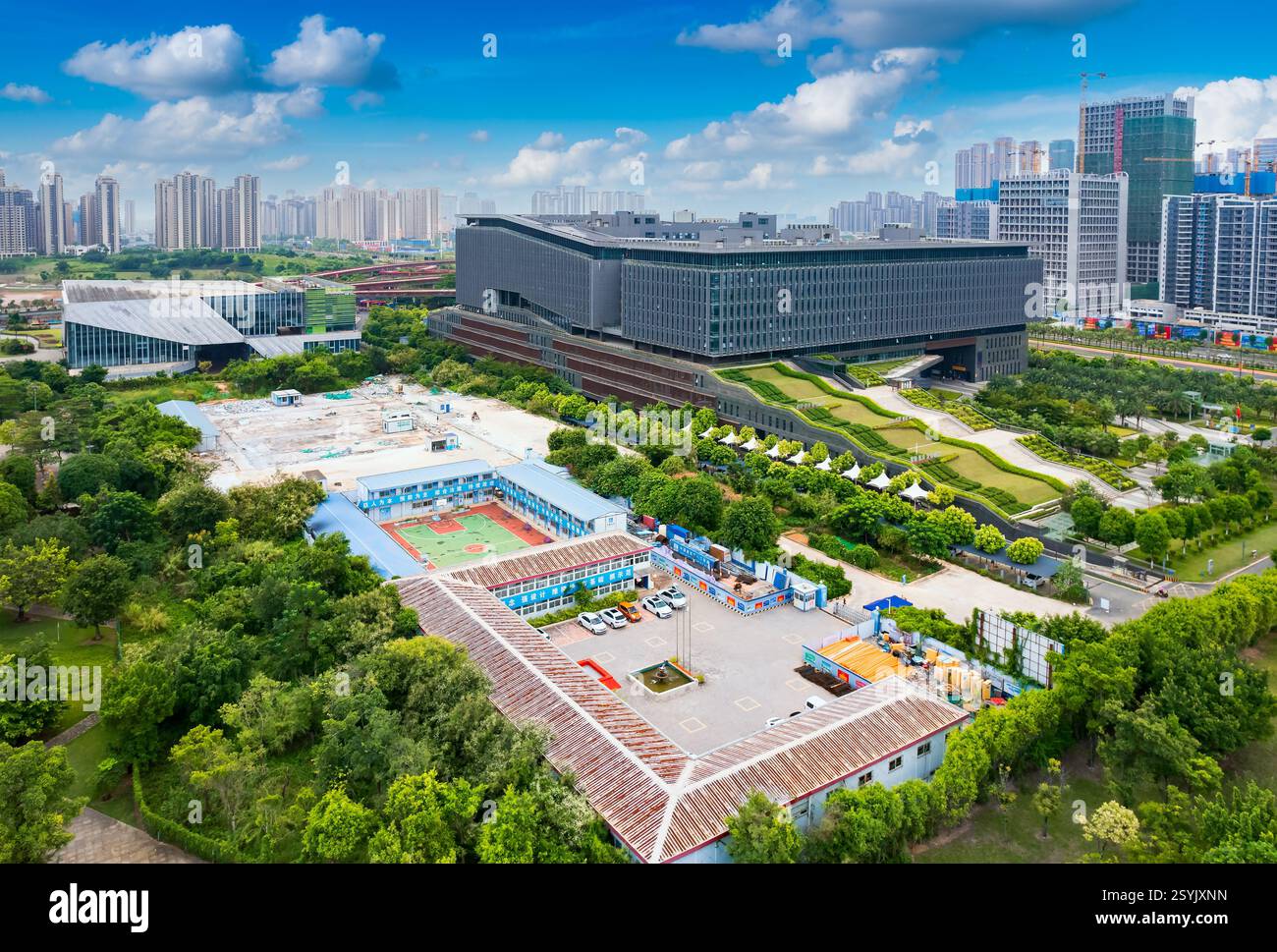 Wuxiang Lake Park und Nanning Citizen Center, Guangxi, China Stockfoto