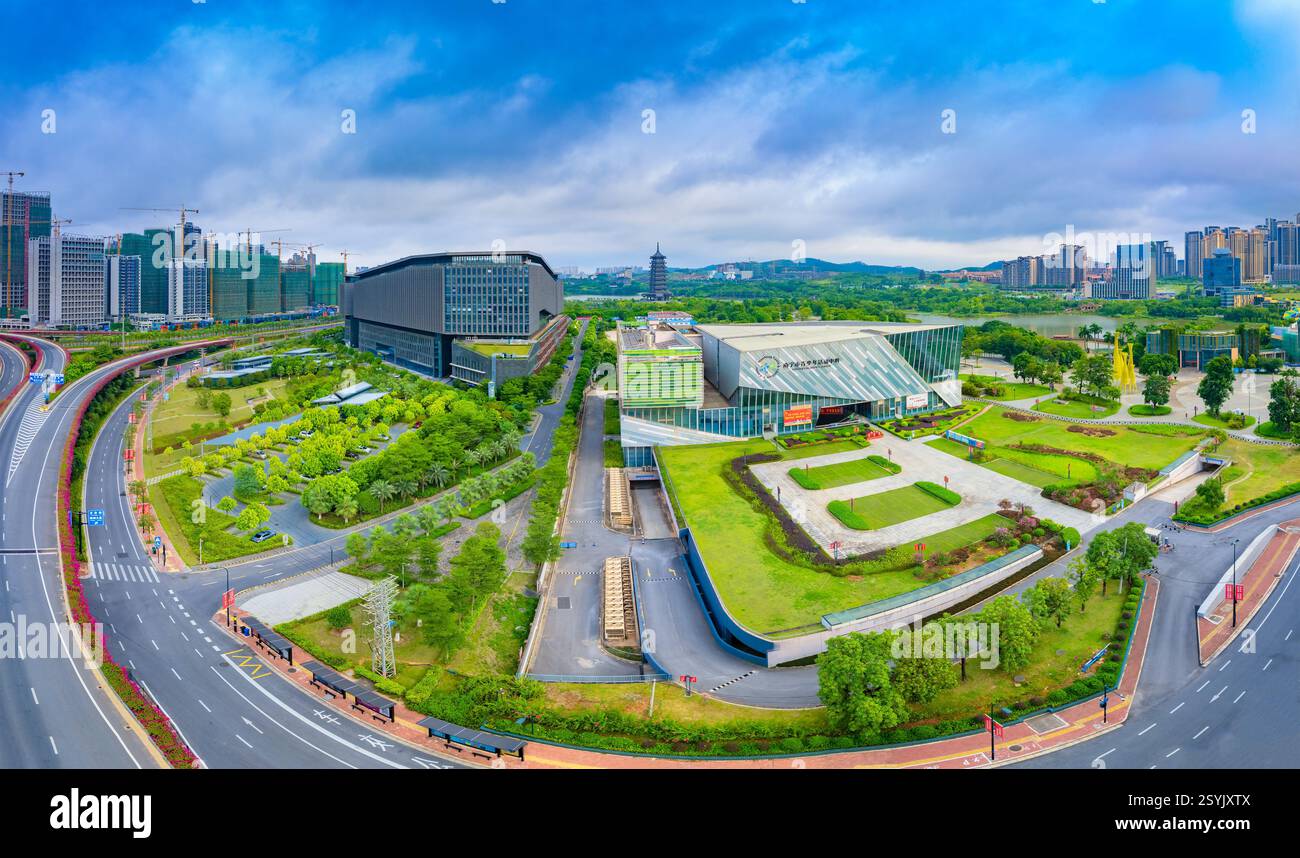 Wuxiang Lake Park und Nanning Citizen Center, Guangxi, China Stockfoto