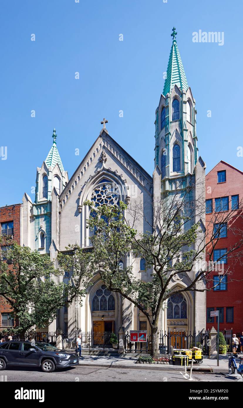 Die evangelisch-lutherische Kirche St. Paul 315 West 22nd Street ist Teil der Chelsea Historic District Extension. Stockfoto